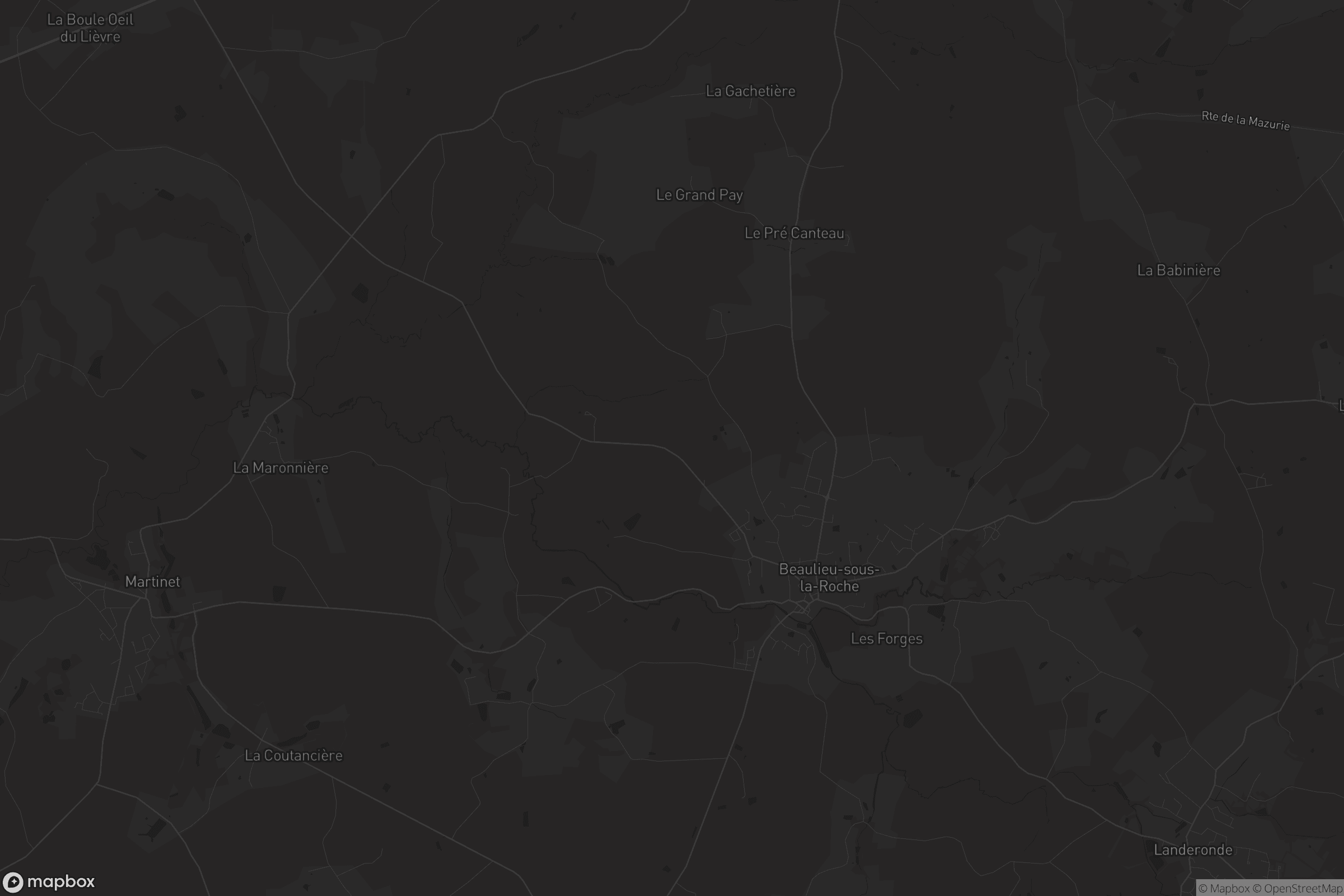 Carte de Beaulieu-sous-la-Roche