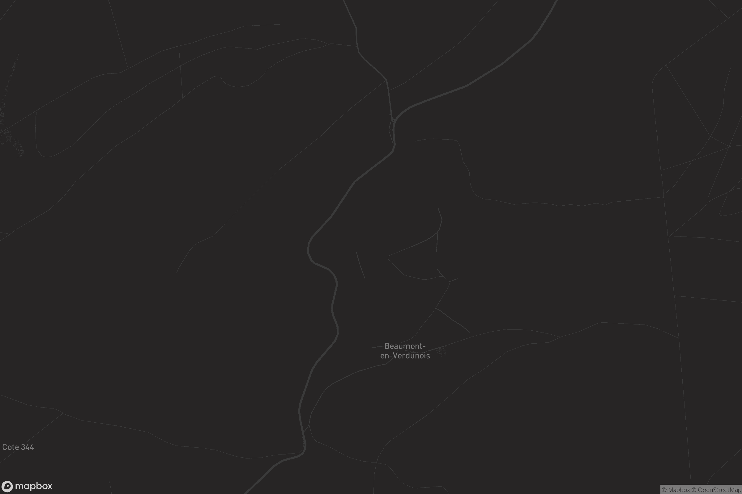 Carte de Beaumont-en-Verdunois