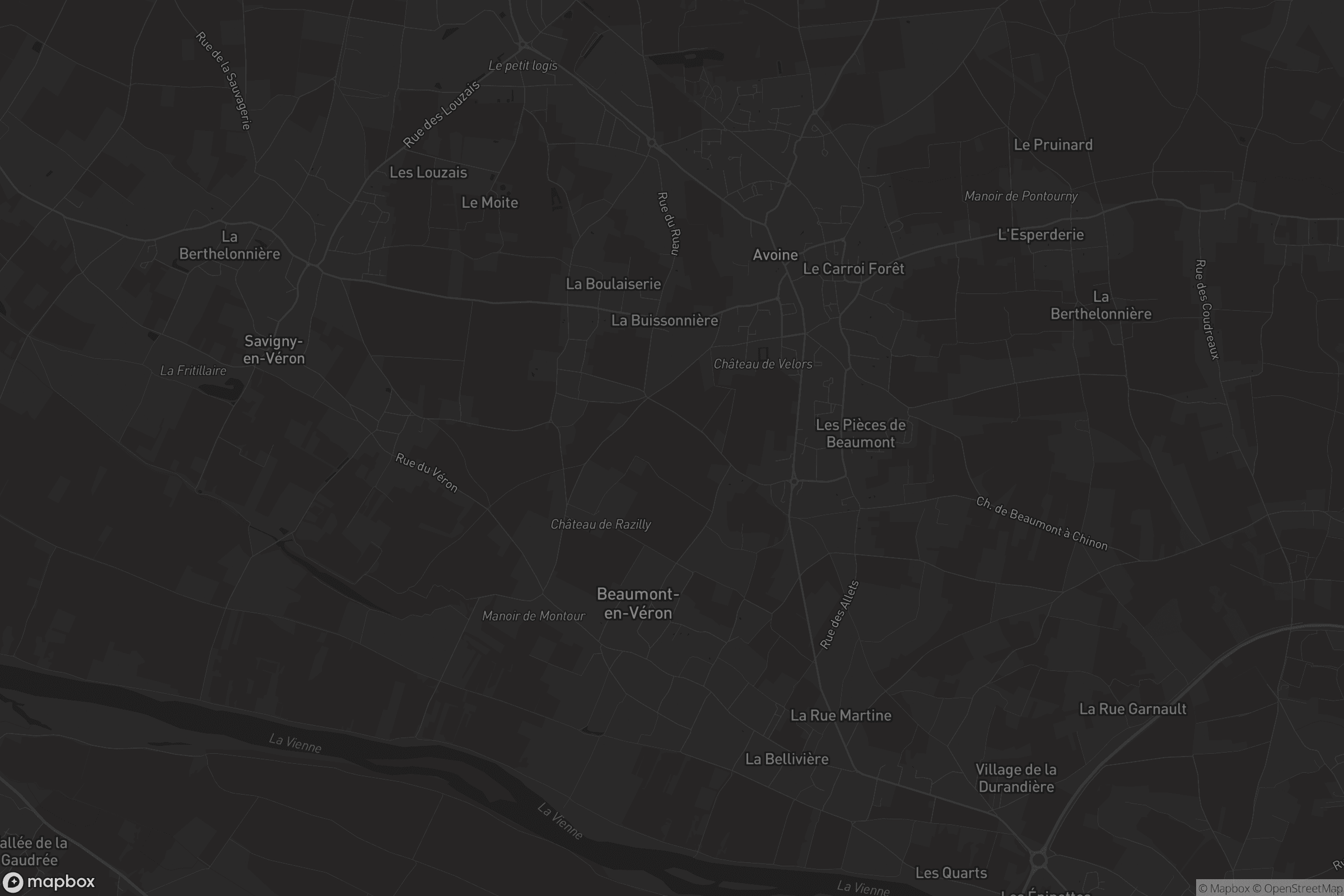 Carte de Beaumont-en-Véron