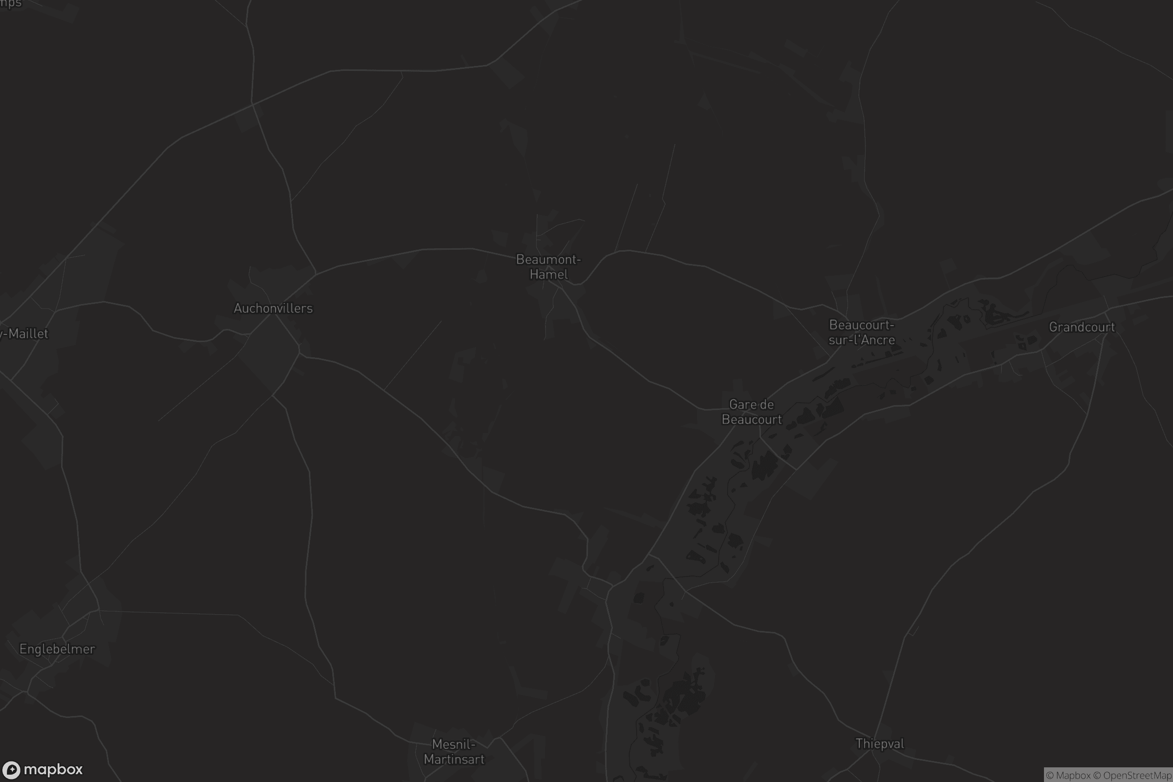 Carte de Beaumont-Hamel