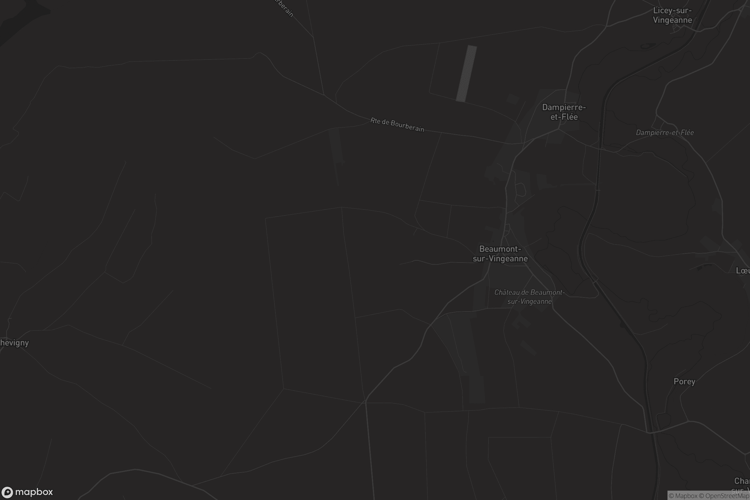 Carte de Beaumont-sur-Vingeanne