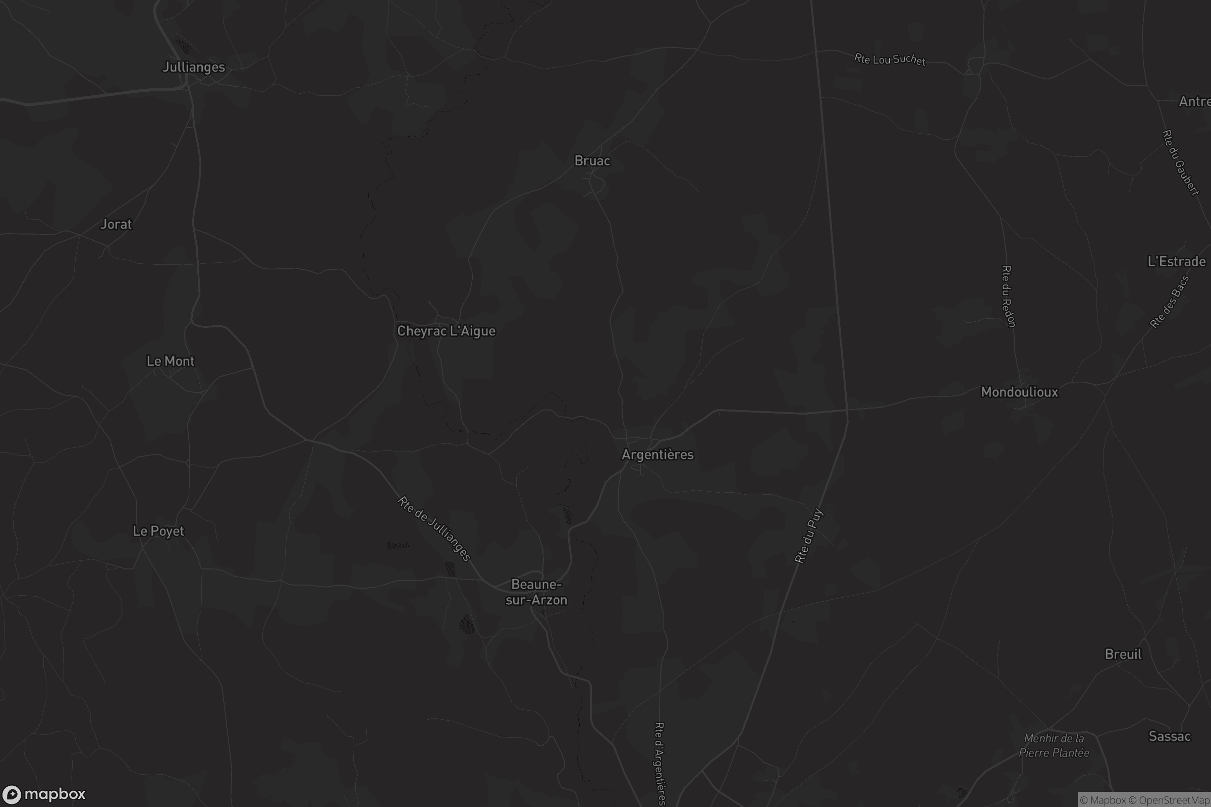 Carte de Beaune-sur-Arzon