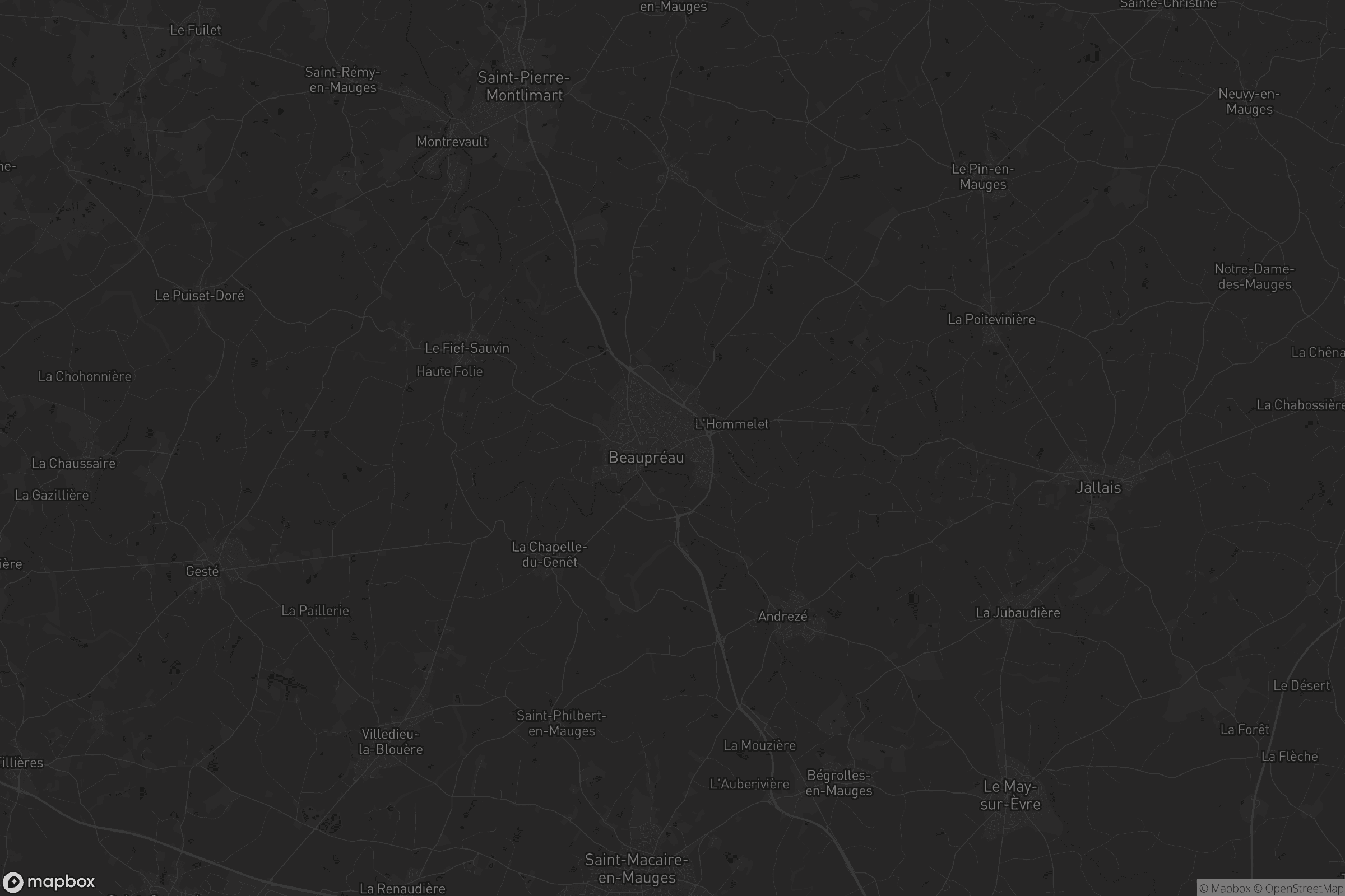 Carte de Beaupréau-en-Mauges