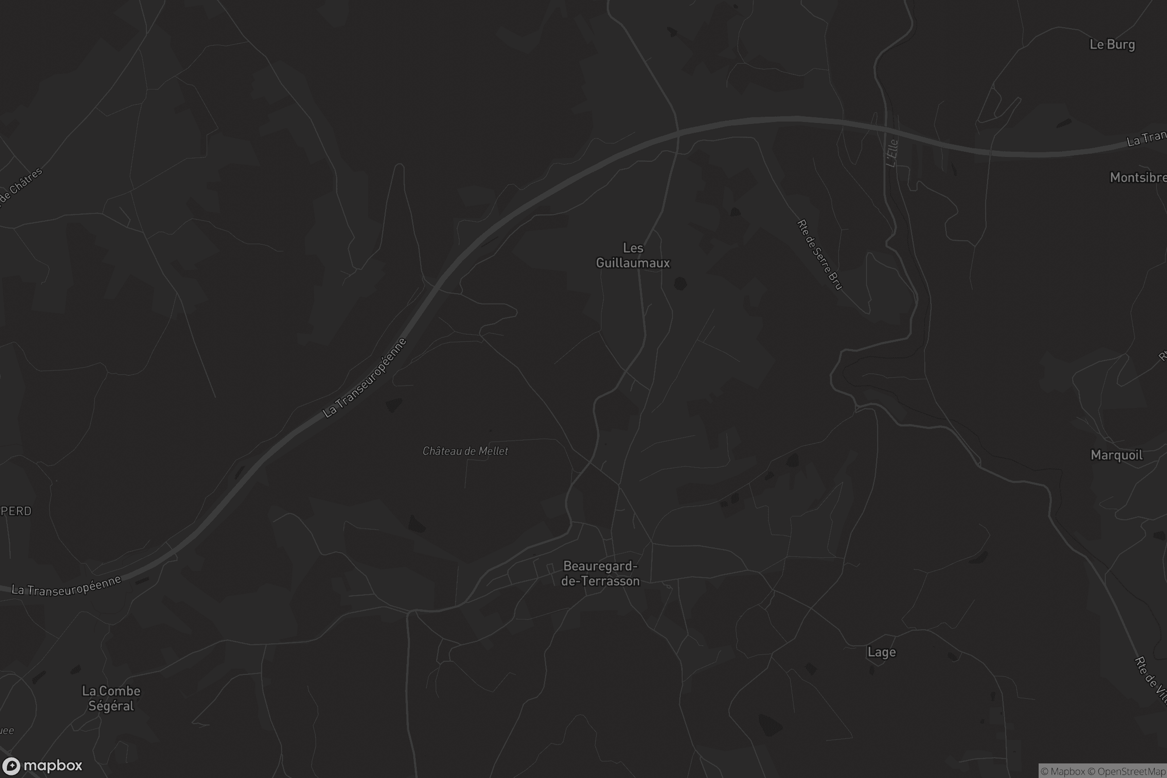 Carte de Beauregard-de-Terrasson