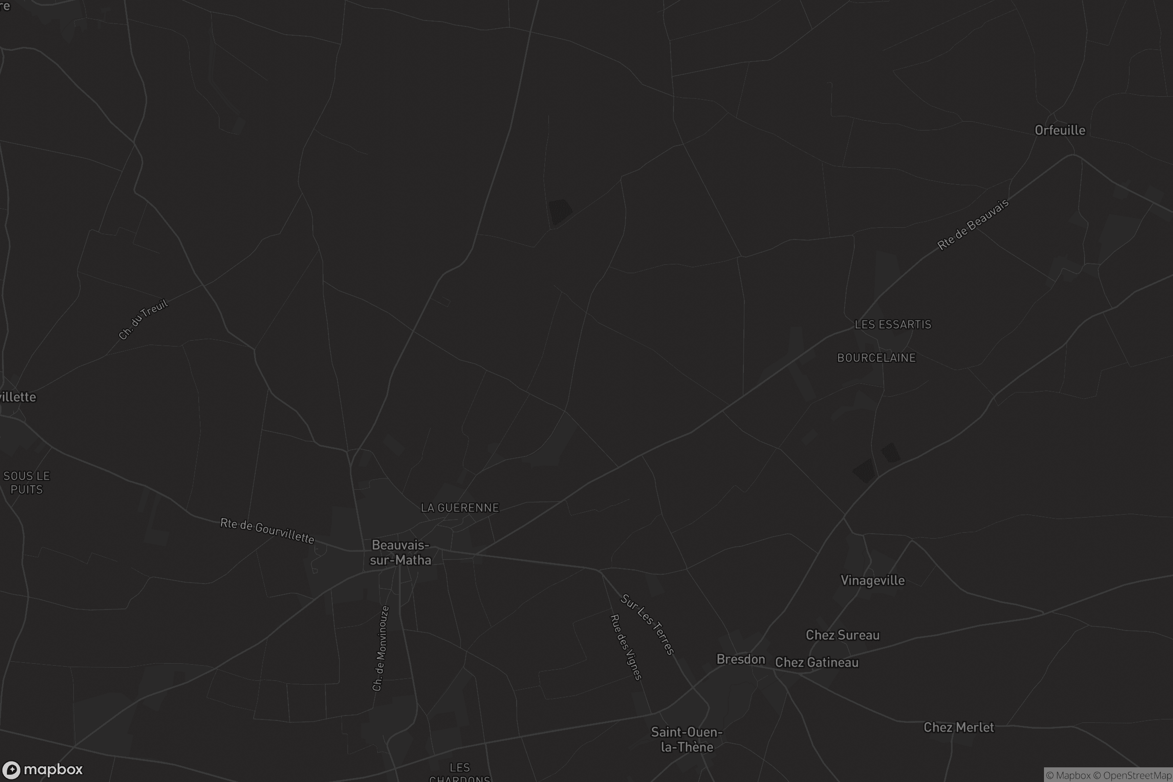 Carte de Beauvais-sur-Matha