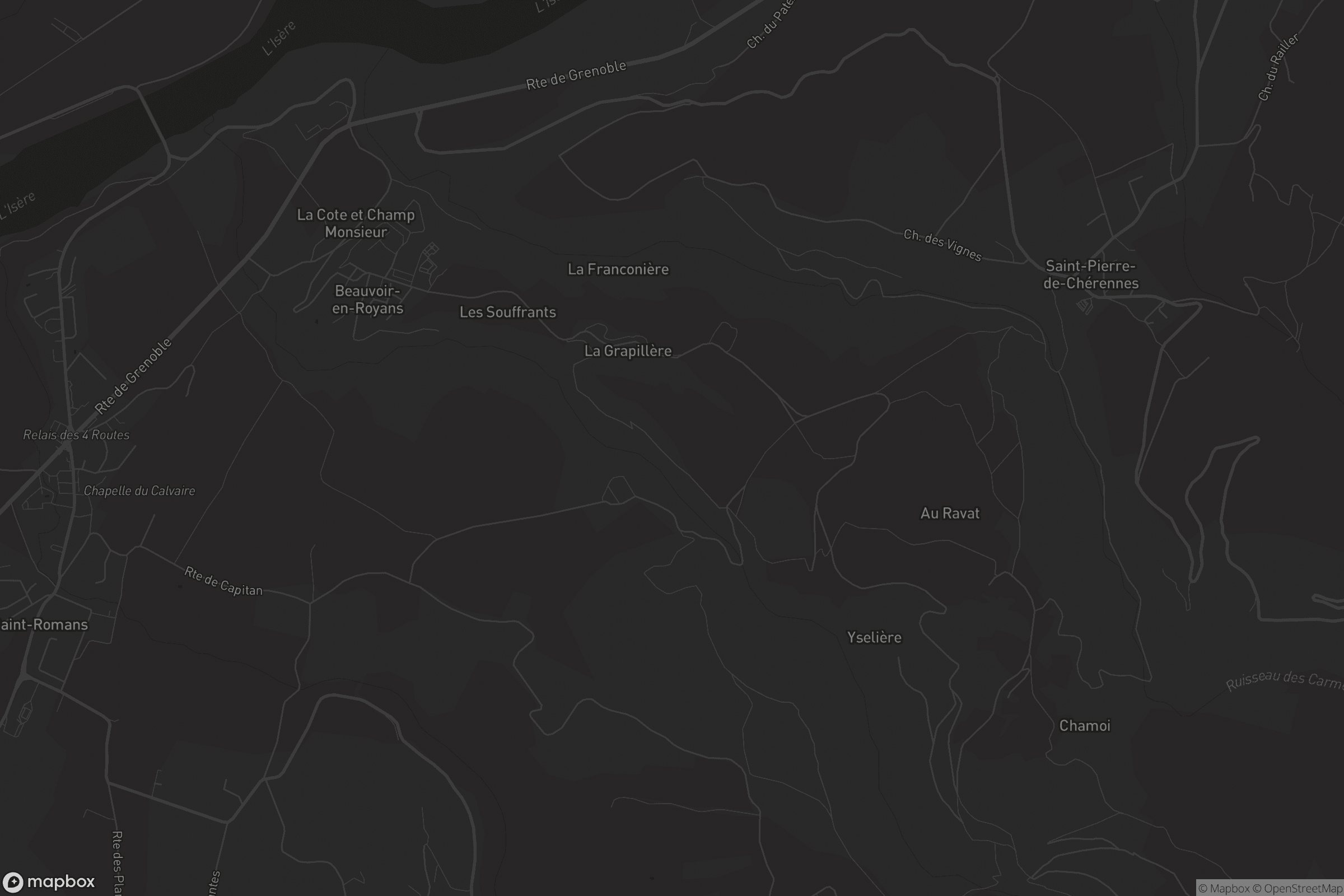 Carte de Beauvoir-en-Royans