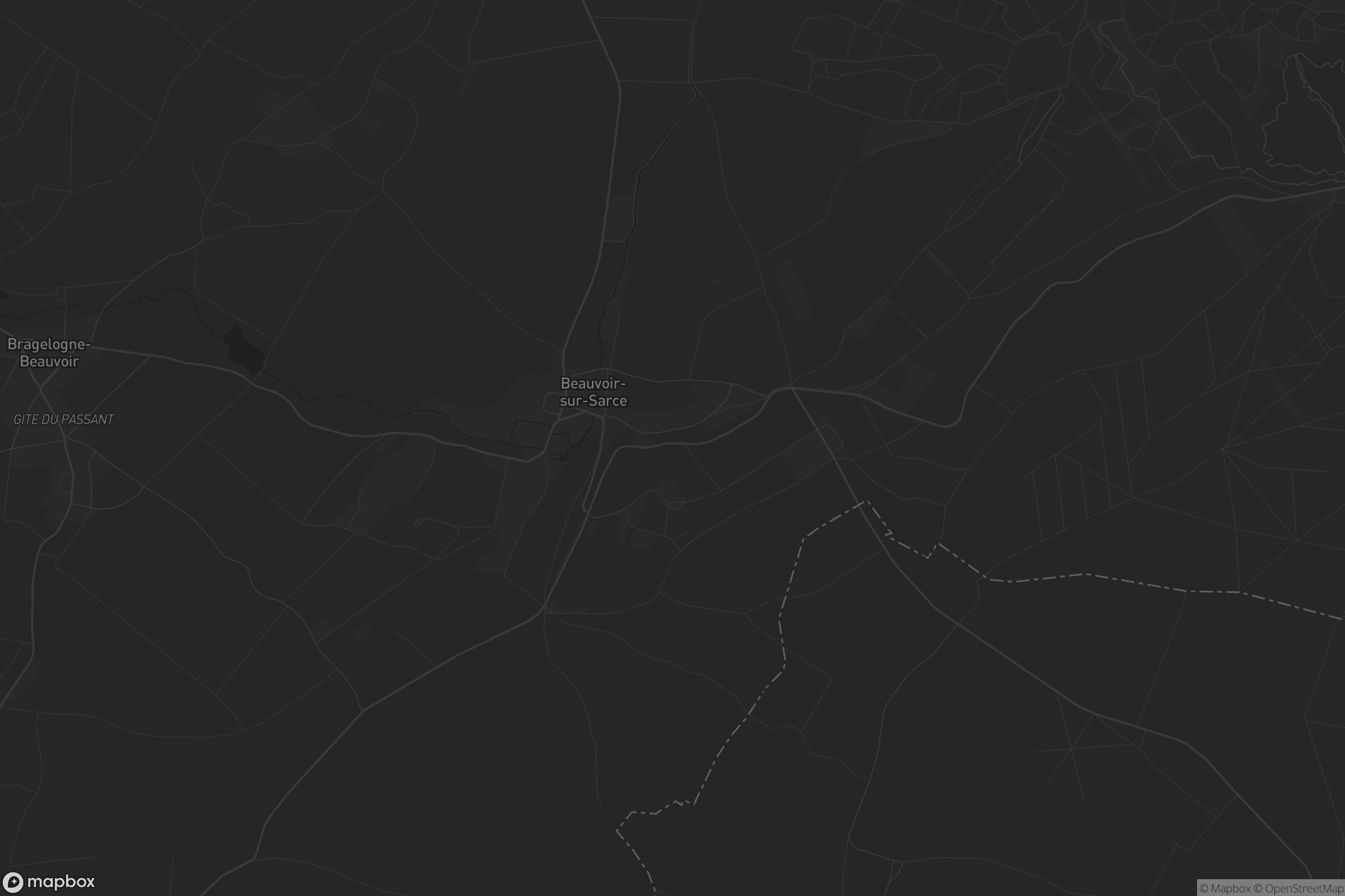 Carte de Beauvoir-sur-Sarce