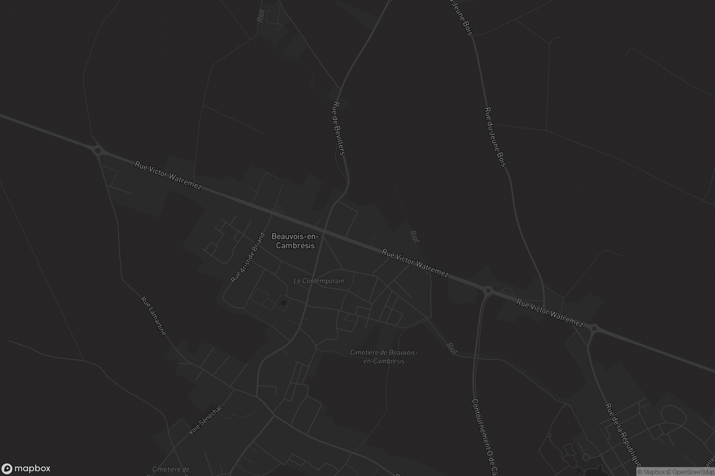 Carte de Beauvois-en-Cambrésis