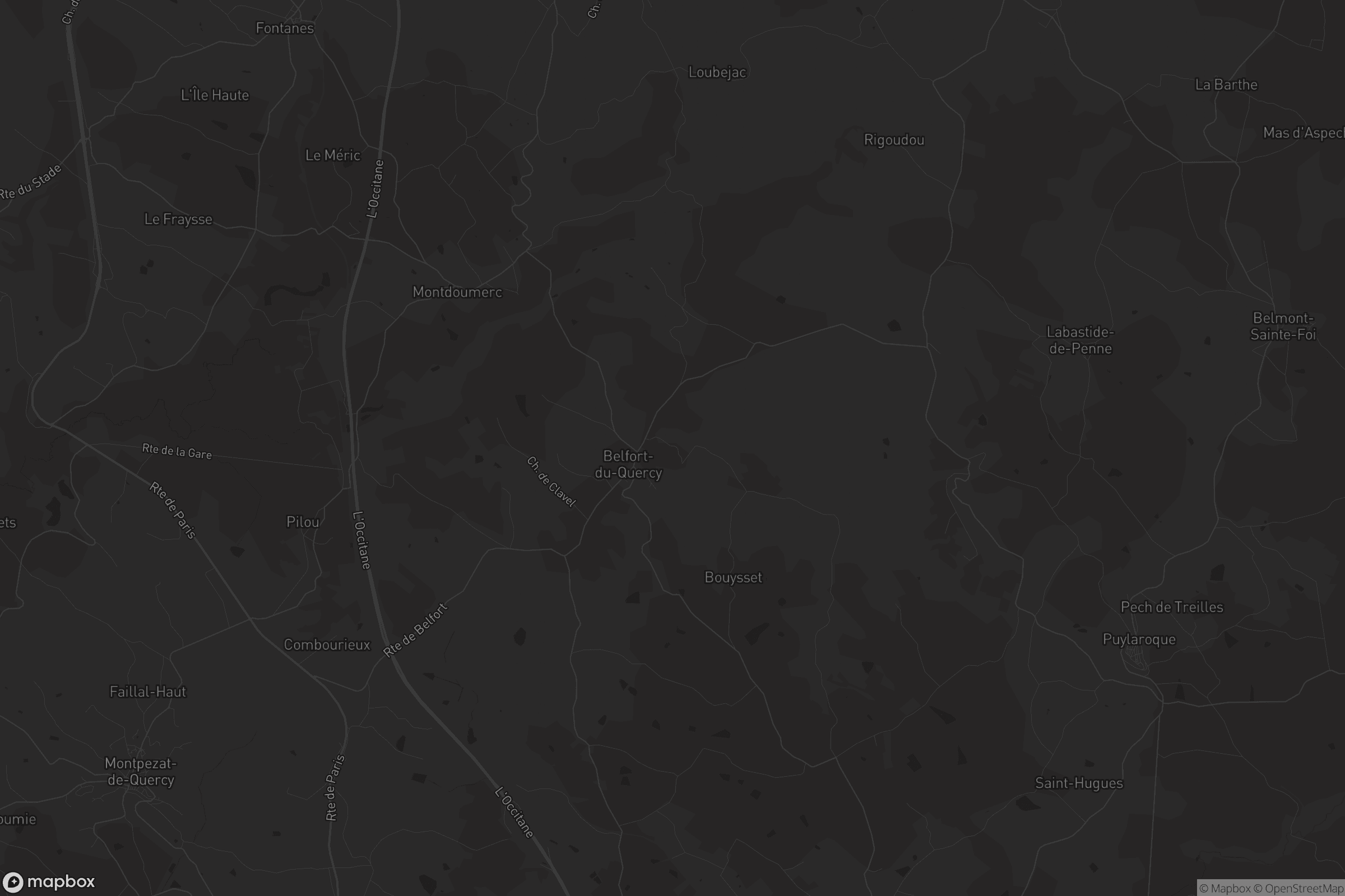 Carte de Belfort-du-Quercy