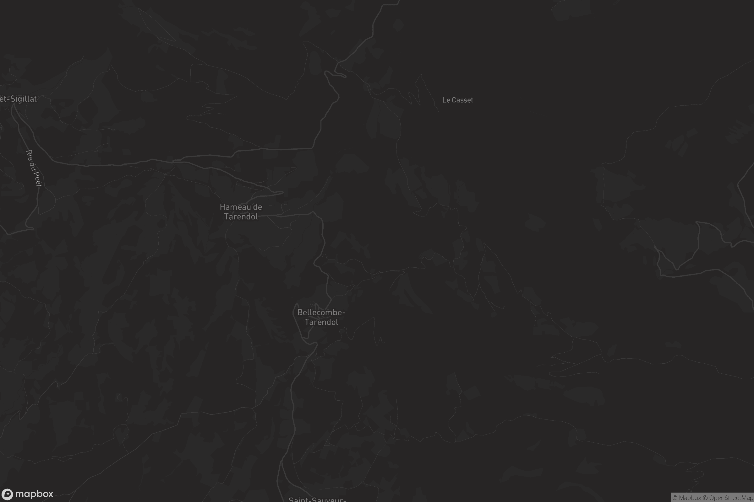 Carte de Bellecombe-Tarendol