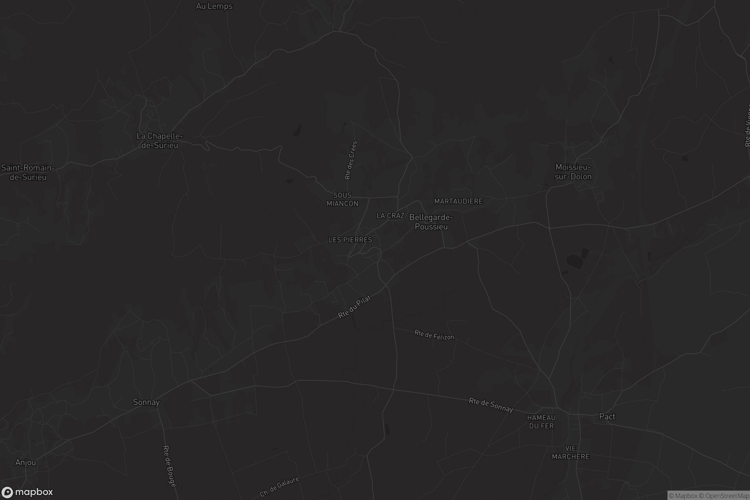 Carte de Bellegarde-Poussieu