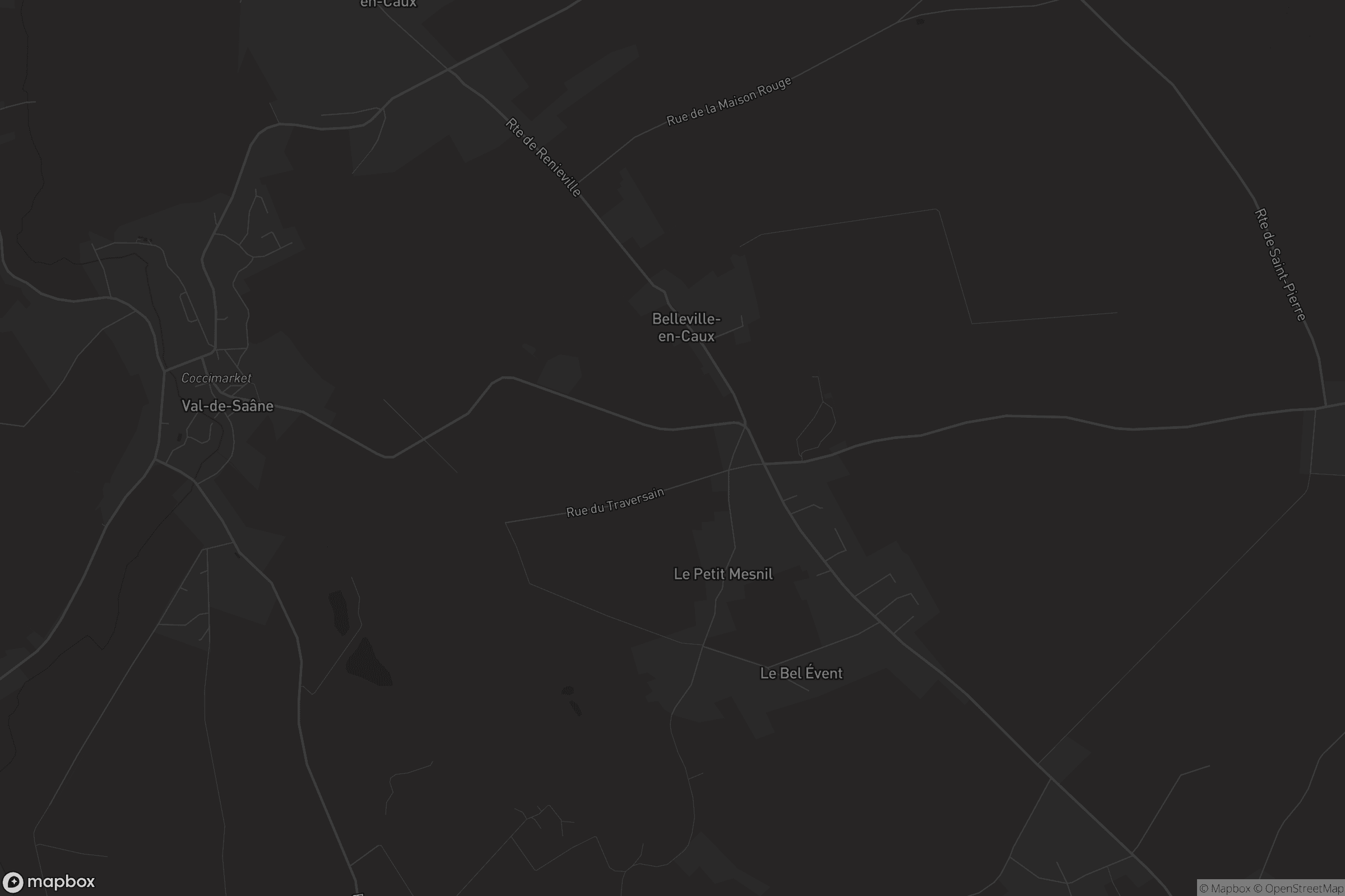 Carte de Belleville-en-Caux