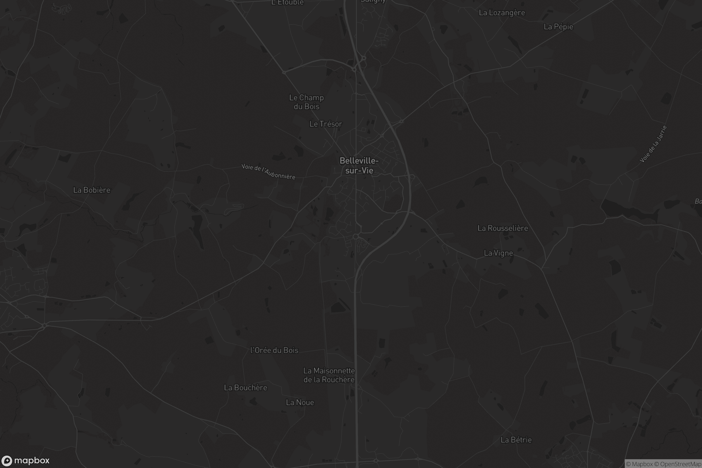 Carte de Belleville-sur-Vie