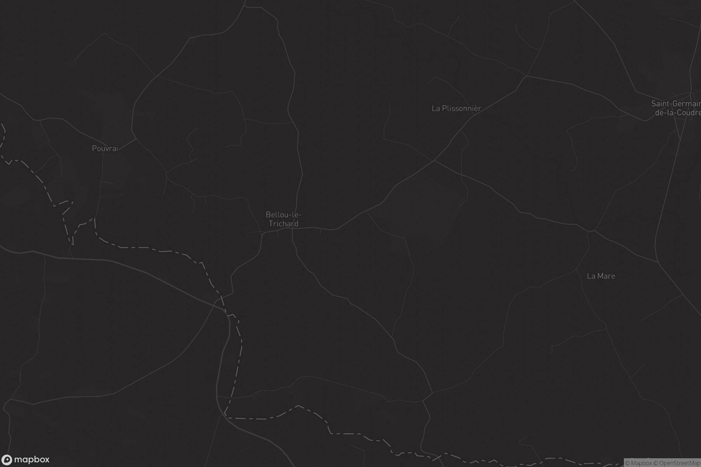 Carte de Bellou-le-Trichard