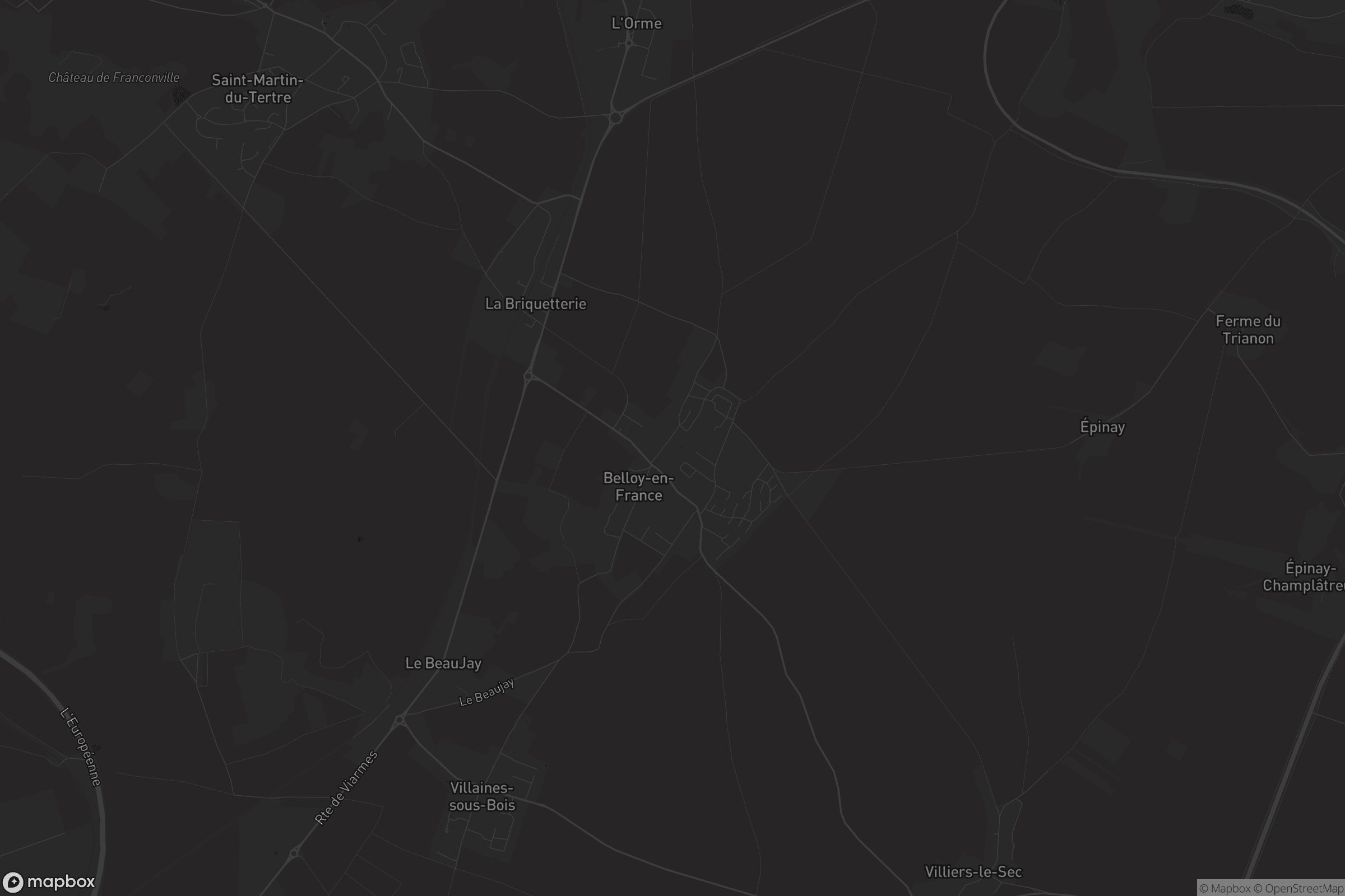 Carte de Belloy-en-France