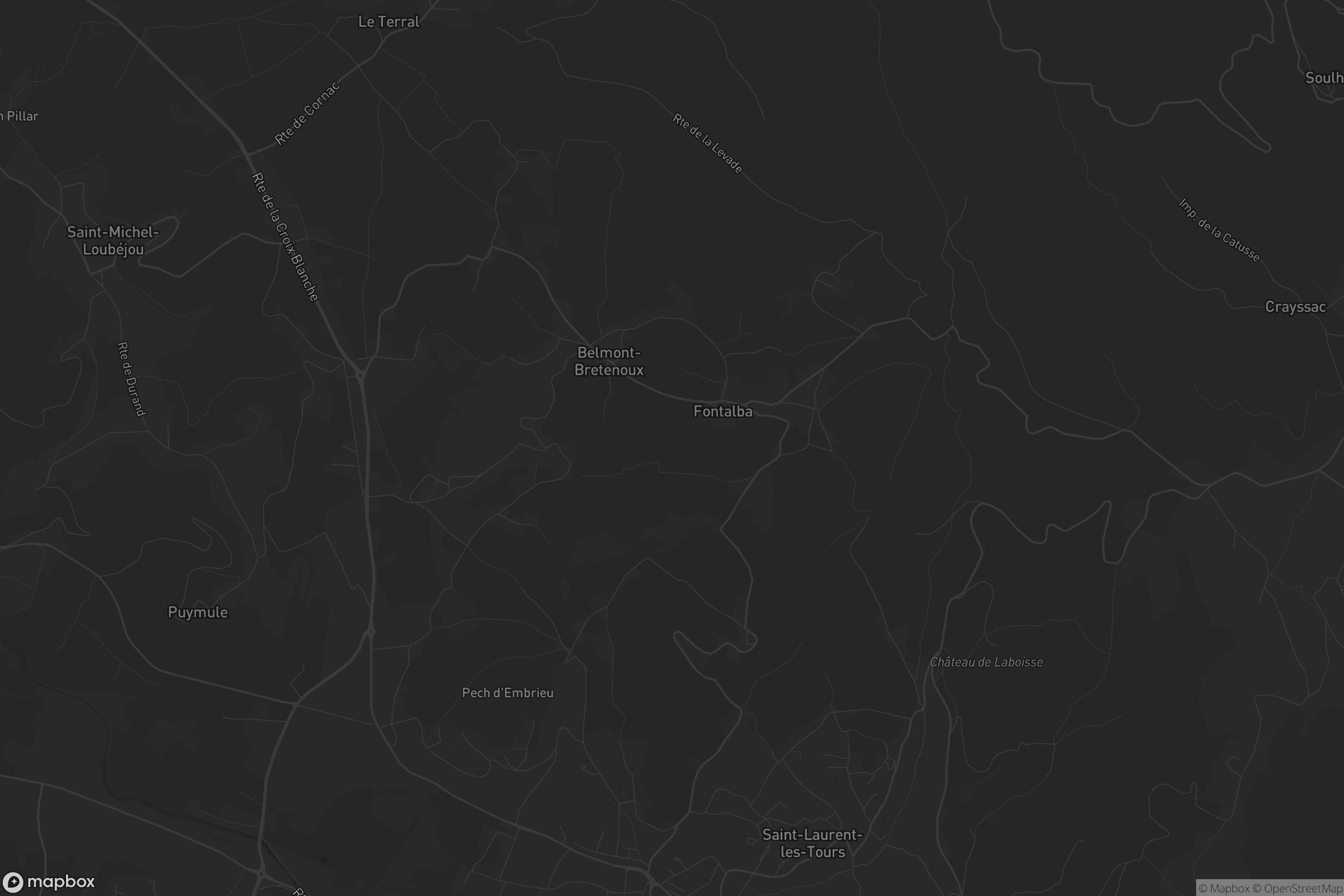 Carte de Belmont-Bretenoux