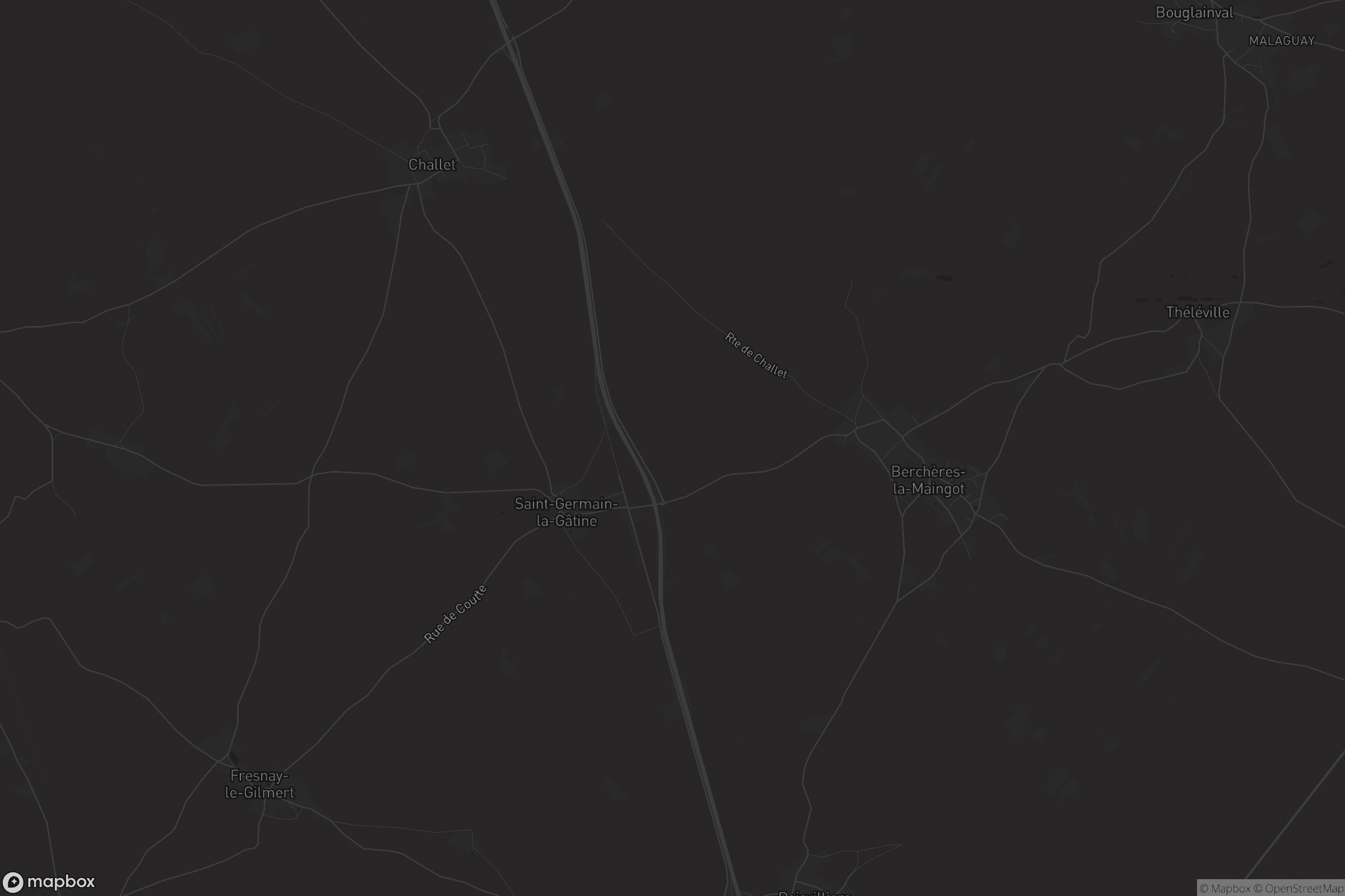 Carte de Berchères-Saint-Germain