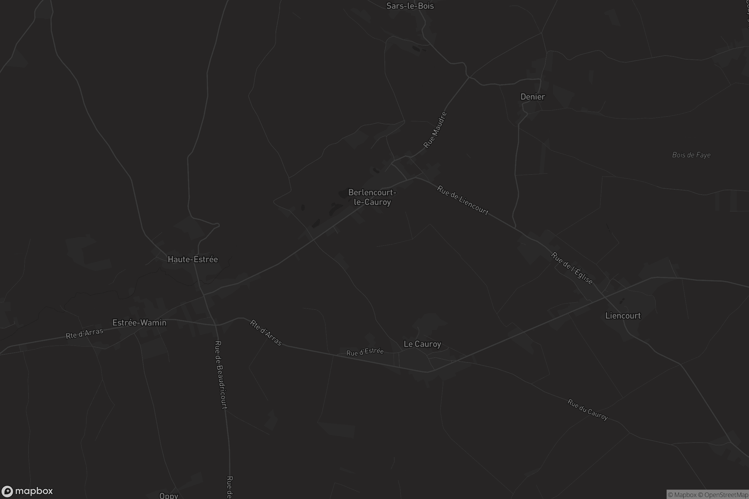 Carte de Berlencourt-le-Cauroy