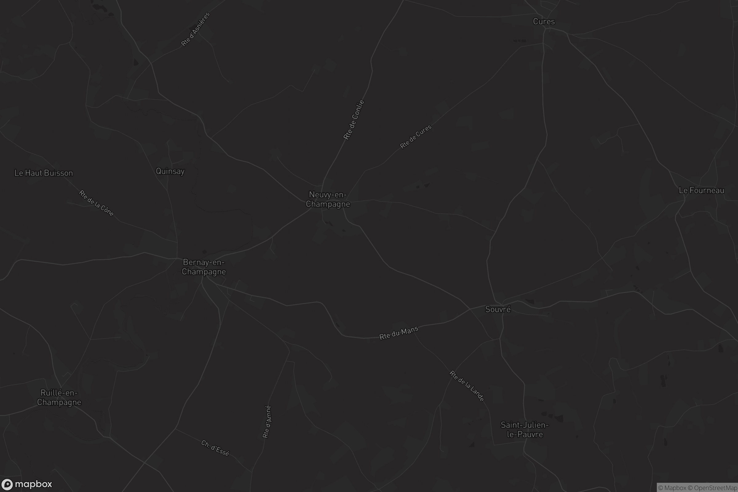 Carte de Bernay-Neuvy-en-Champagne