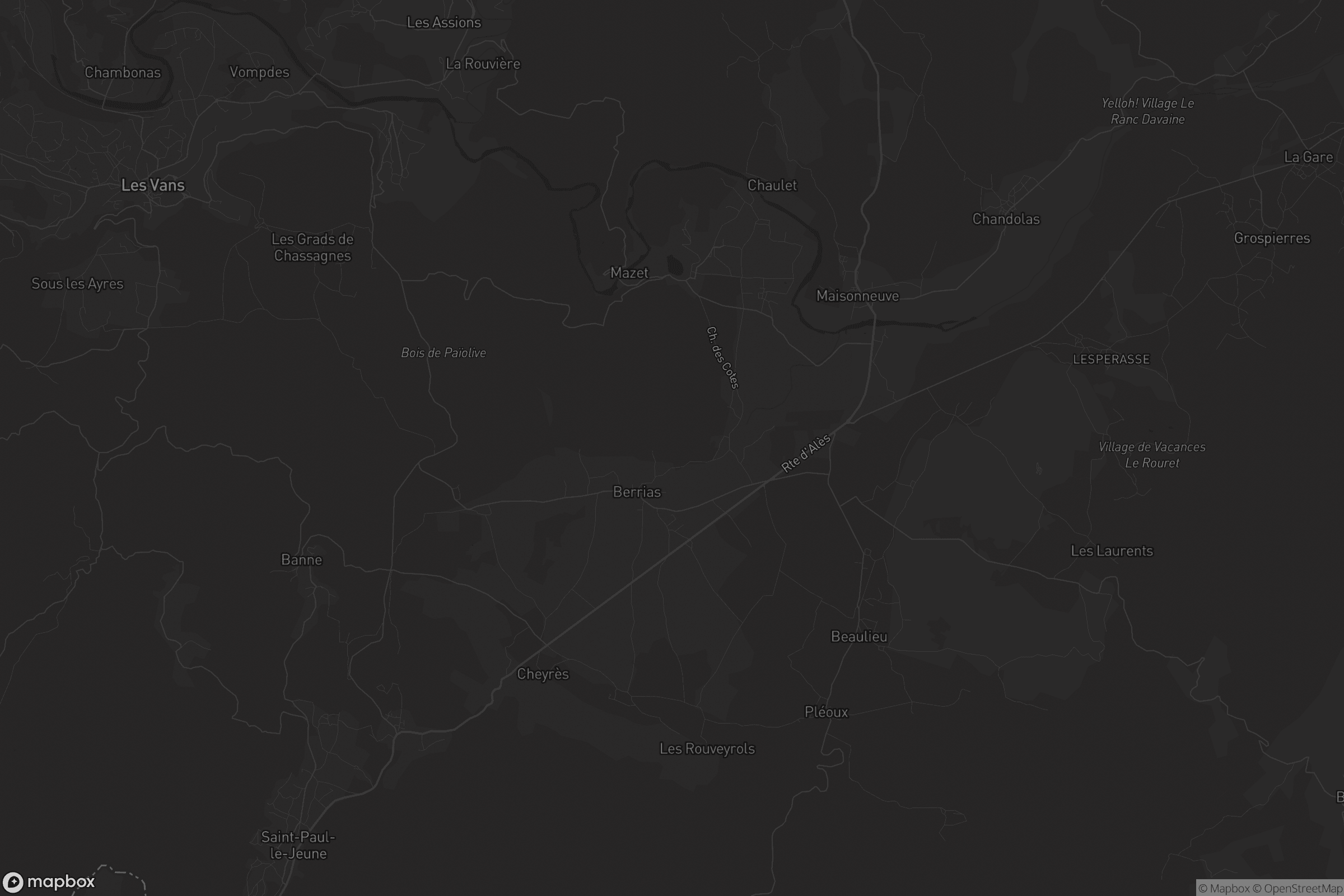 Carte de Berrias-et-Casteljau