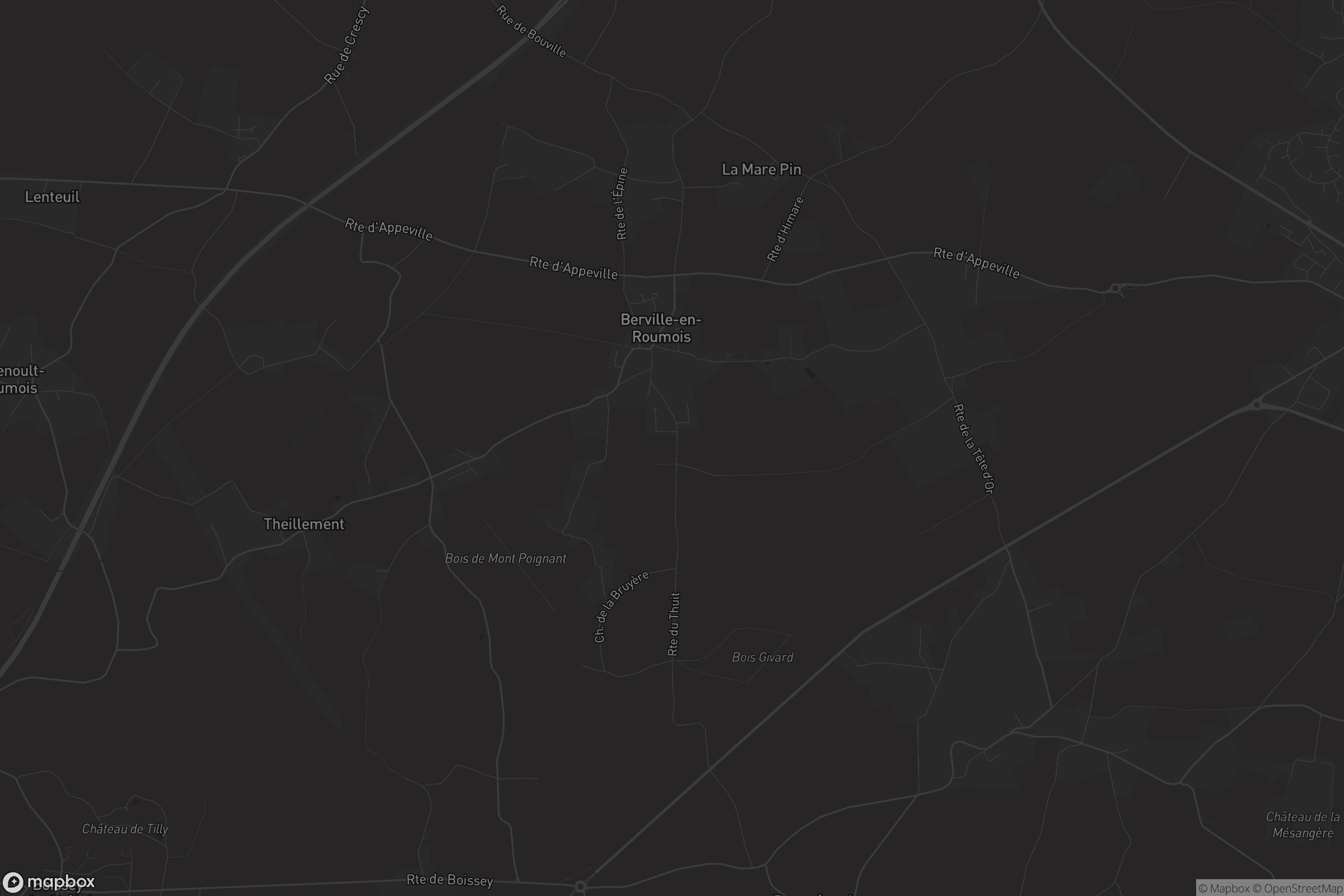 Carte de Berville-en-Roumois