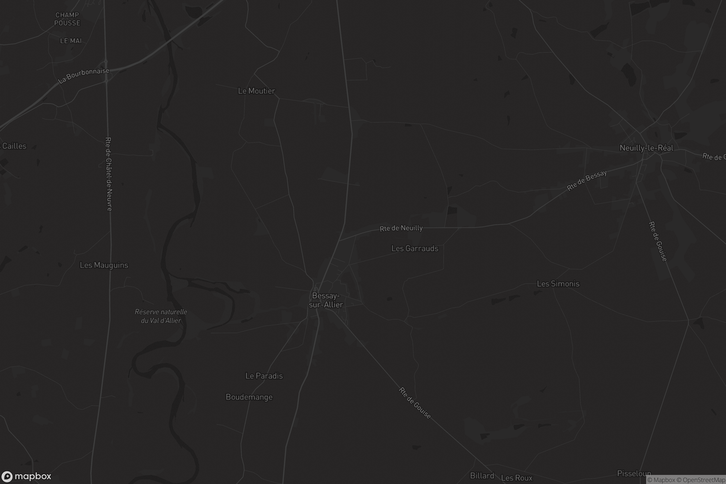 Carte de Bessay-sur-Allier