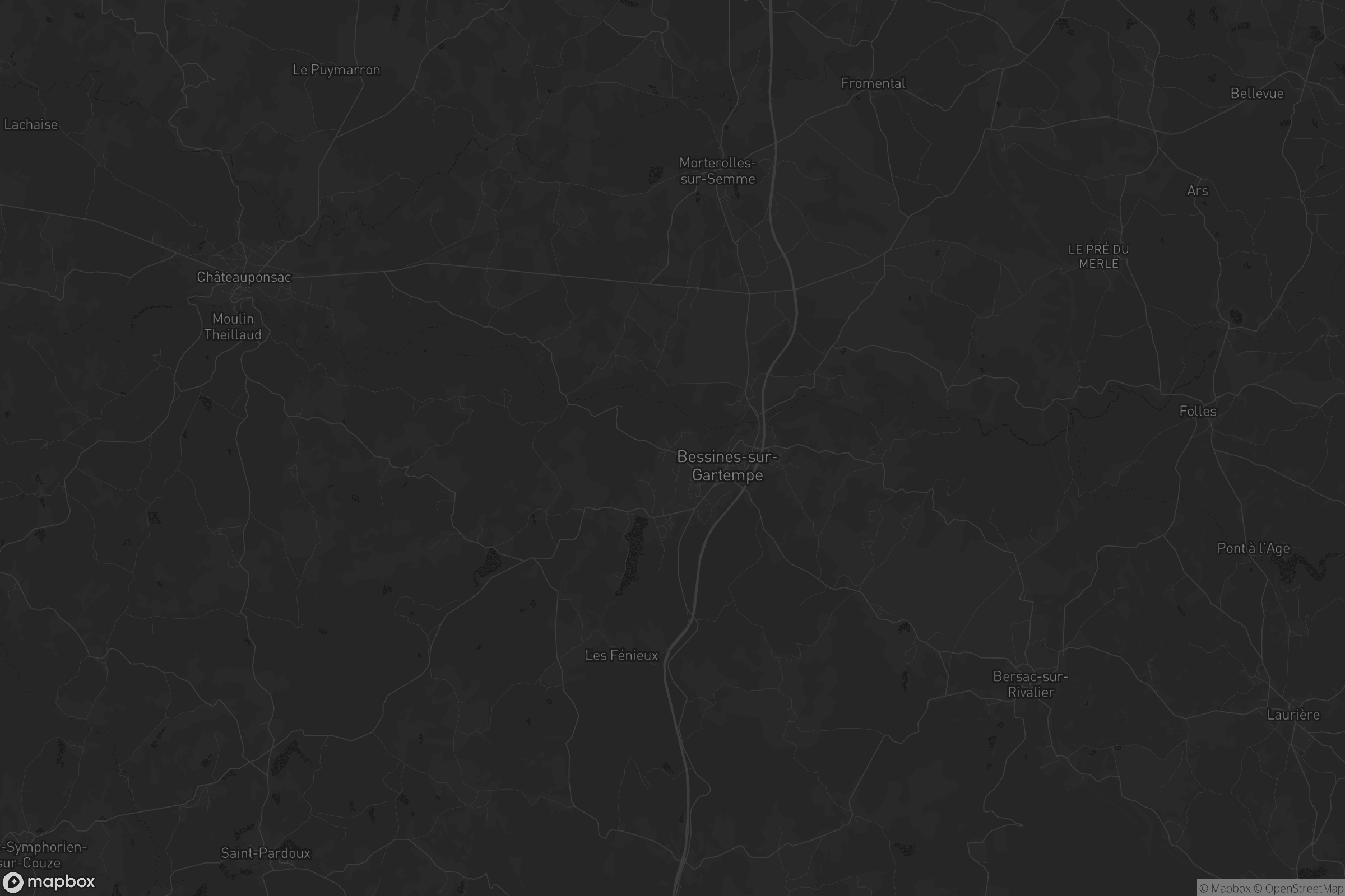 Carte de Bessines-sur-Gartempe