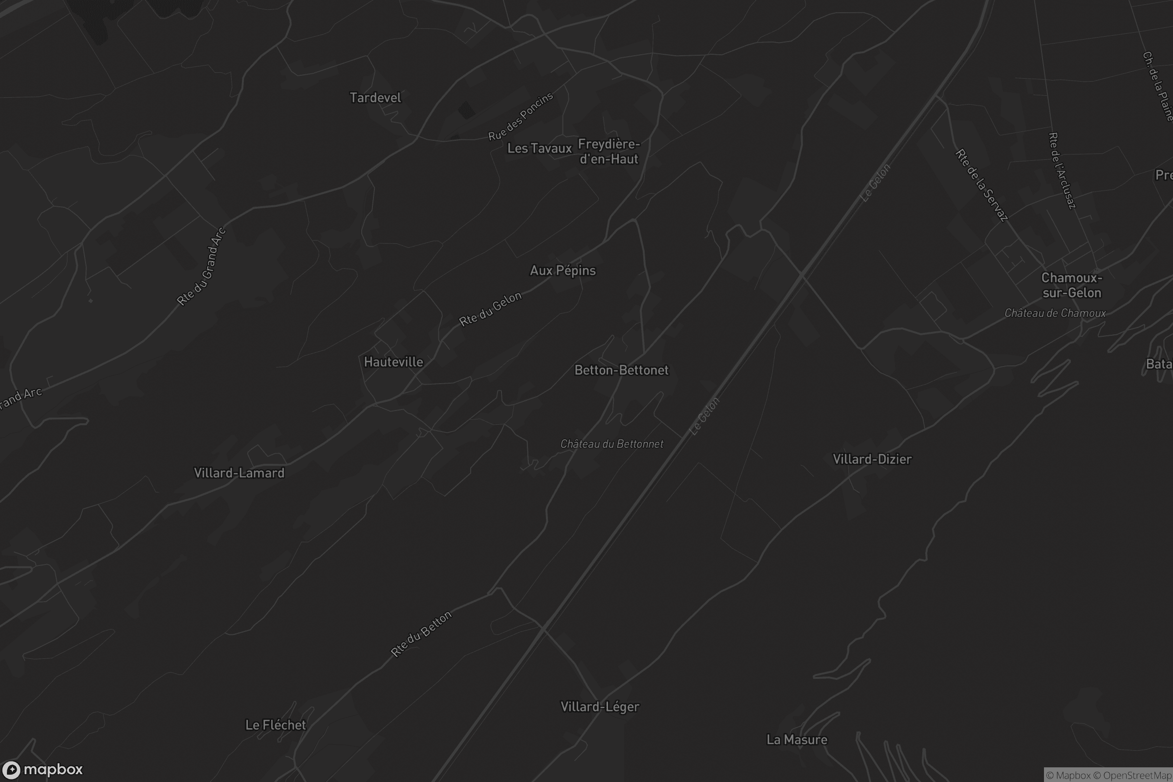 Carte de Betton-Bettonet