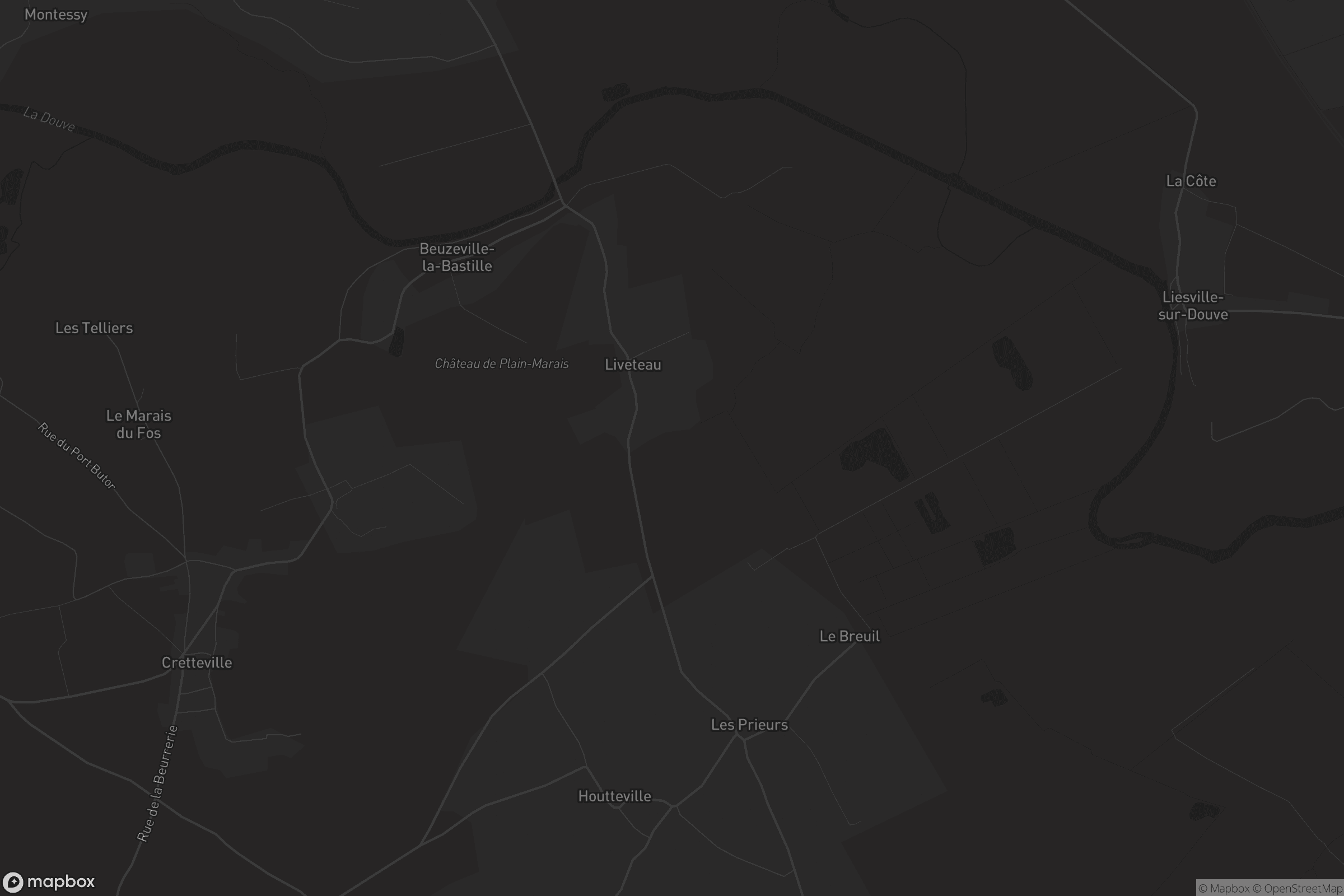 Carte de Beuzeville-la-Bastille