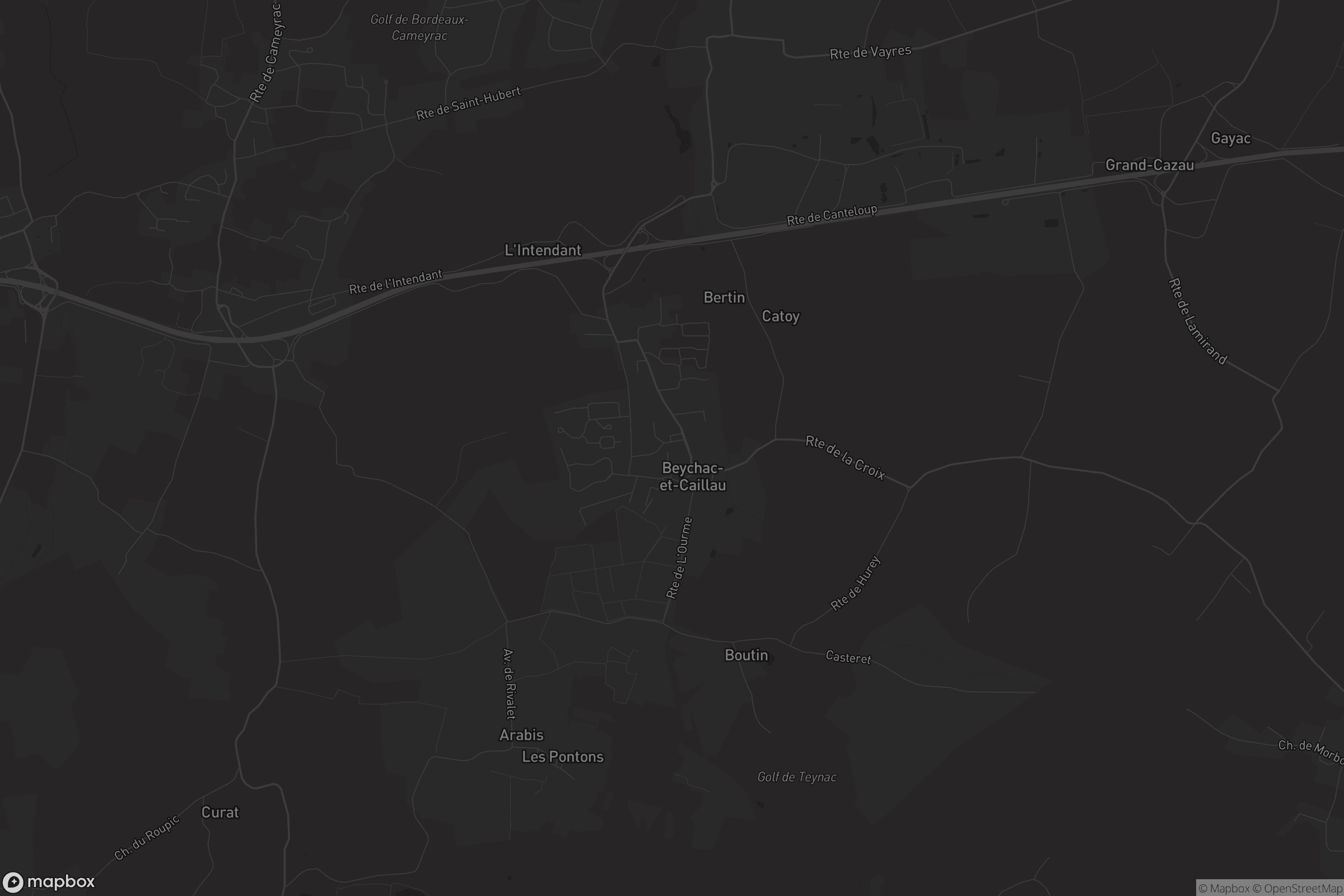 Carte de Beychac-et-Caillau
