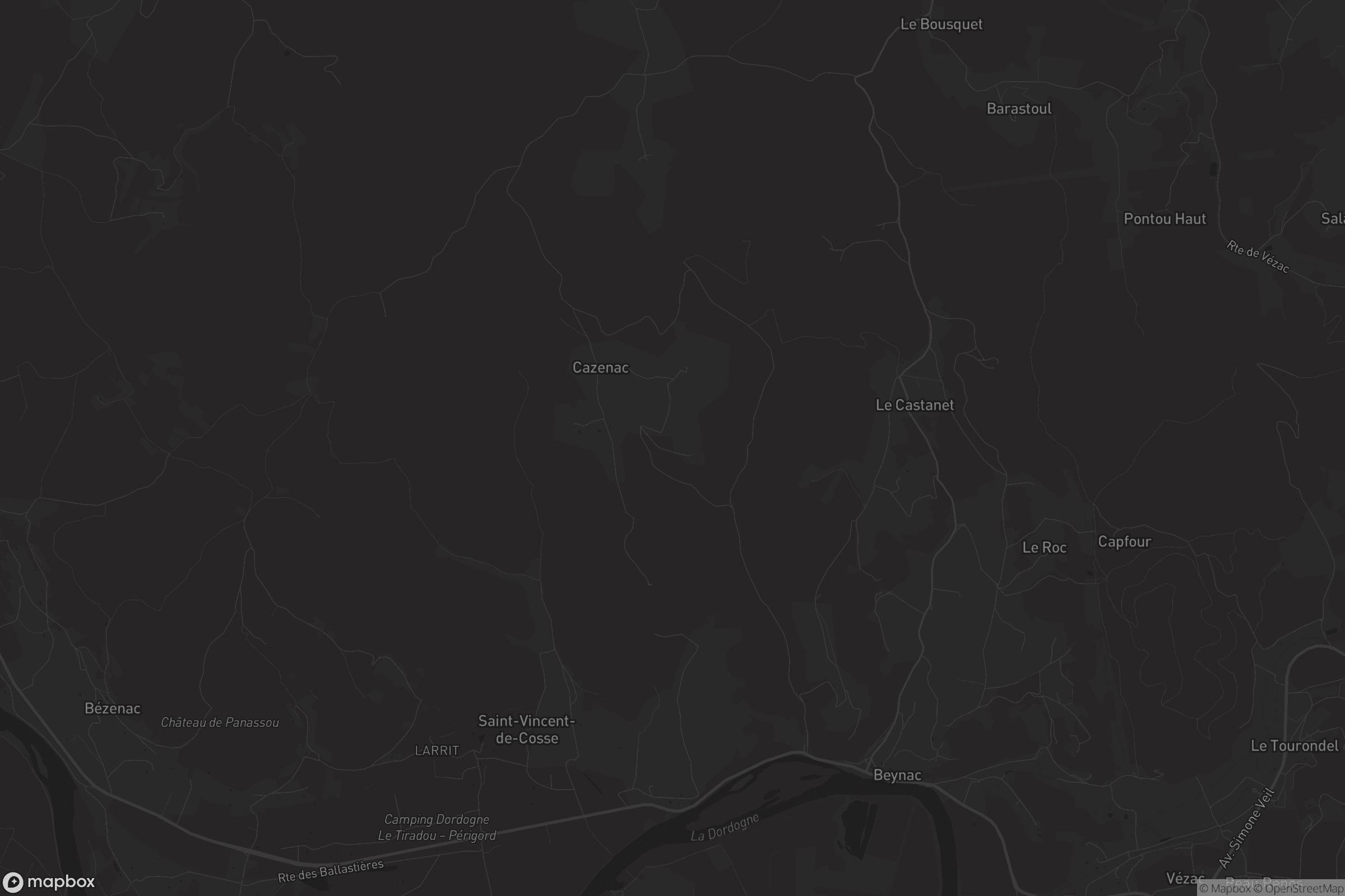 Carte de Beynac-et-Cazenac