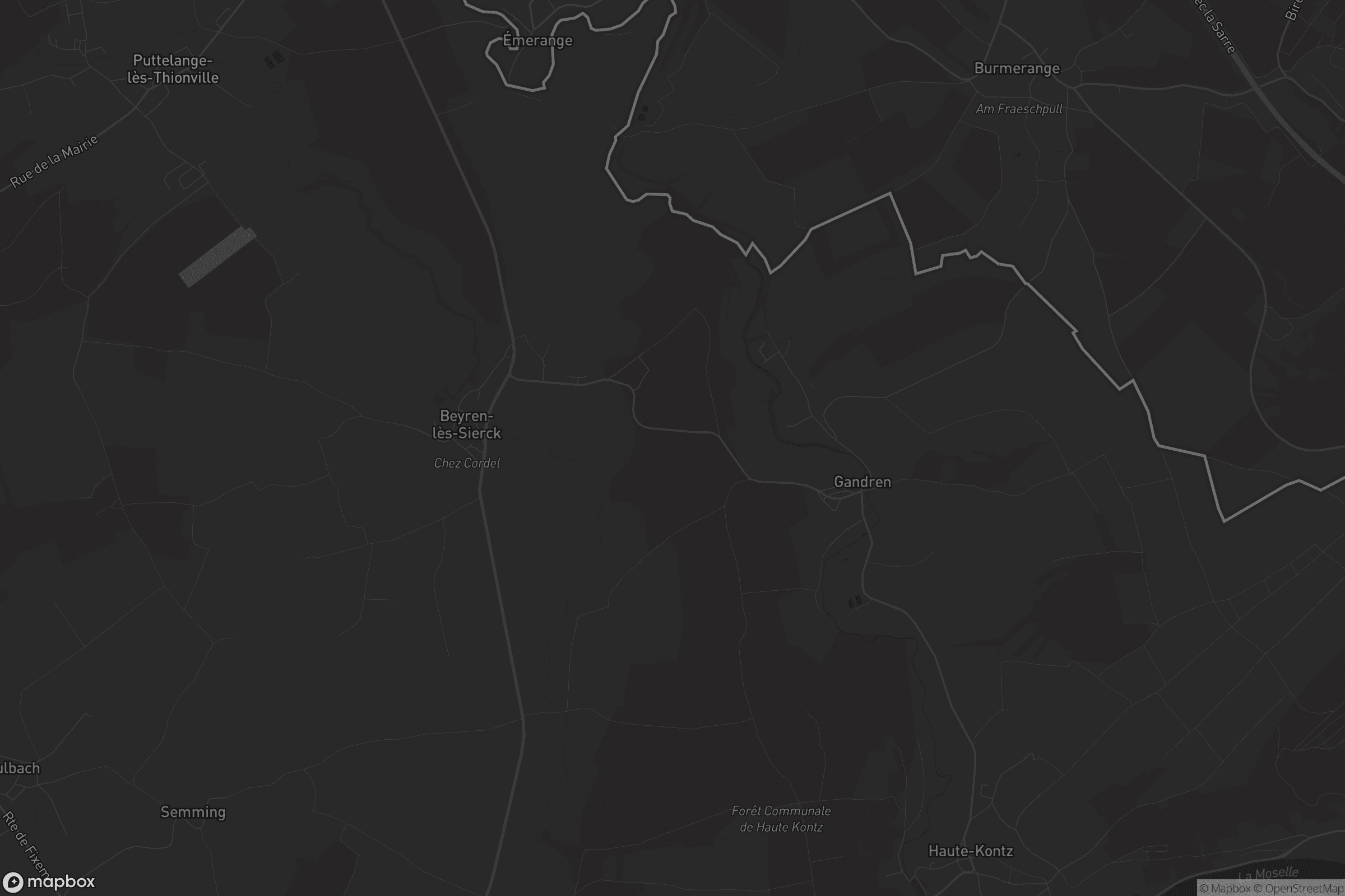 Carte de Beyren-lès-Sierck