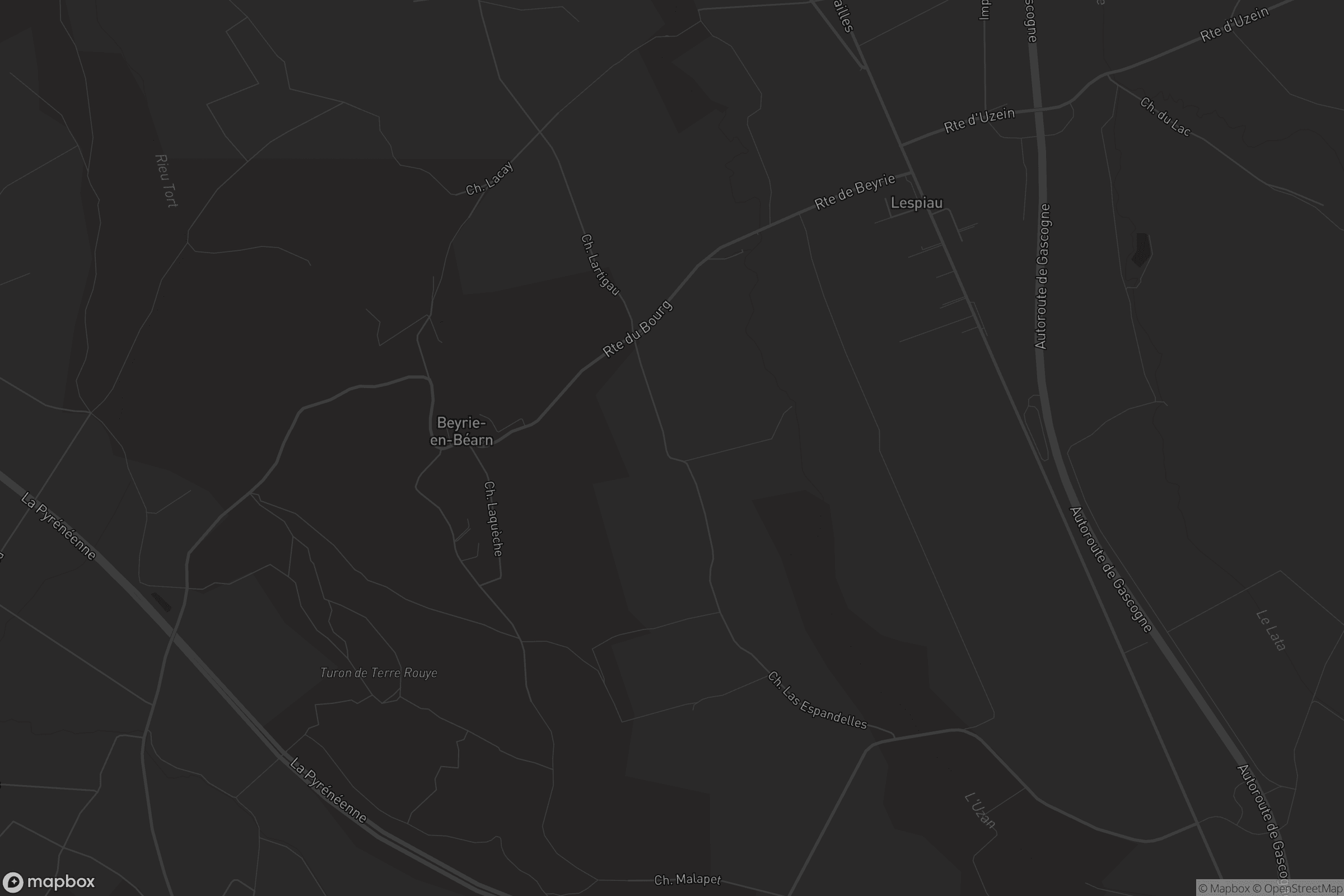 Carte de Beyrie-en-Béarn