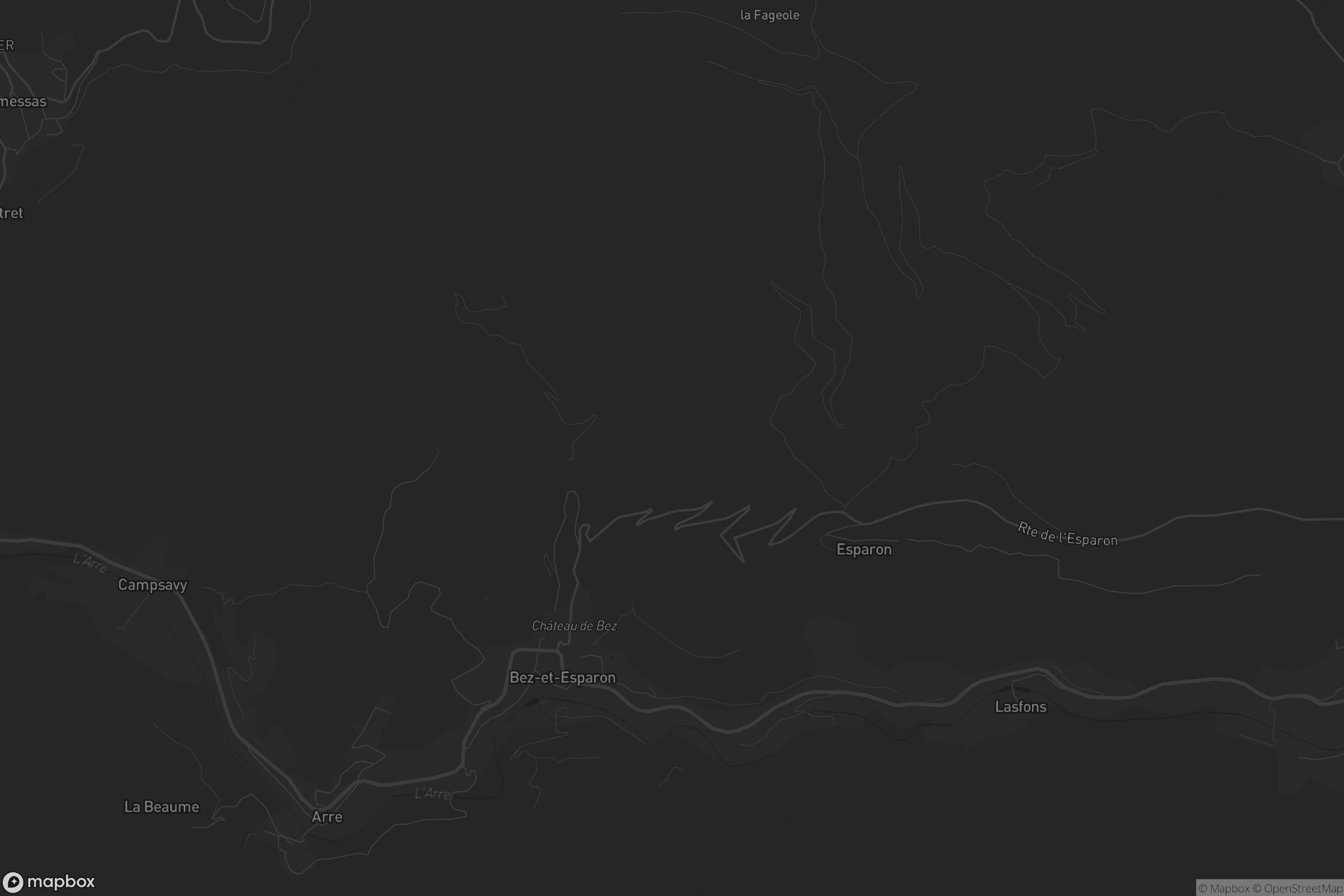 Carte de Bez-et-Esparon