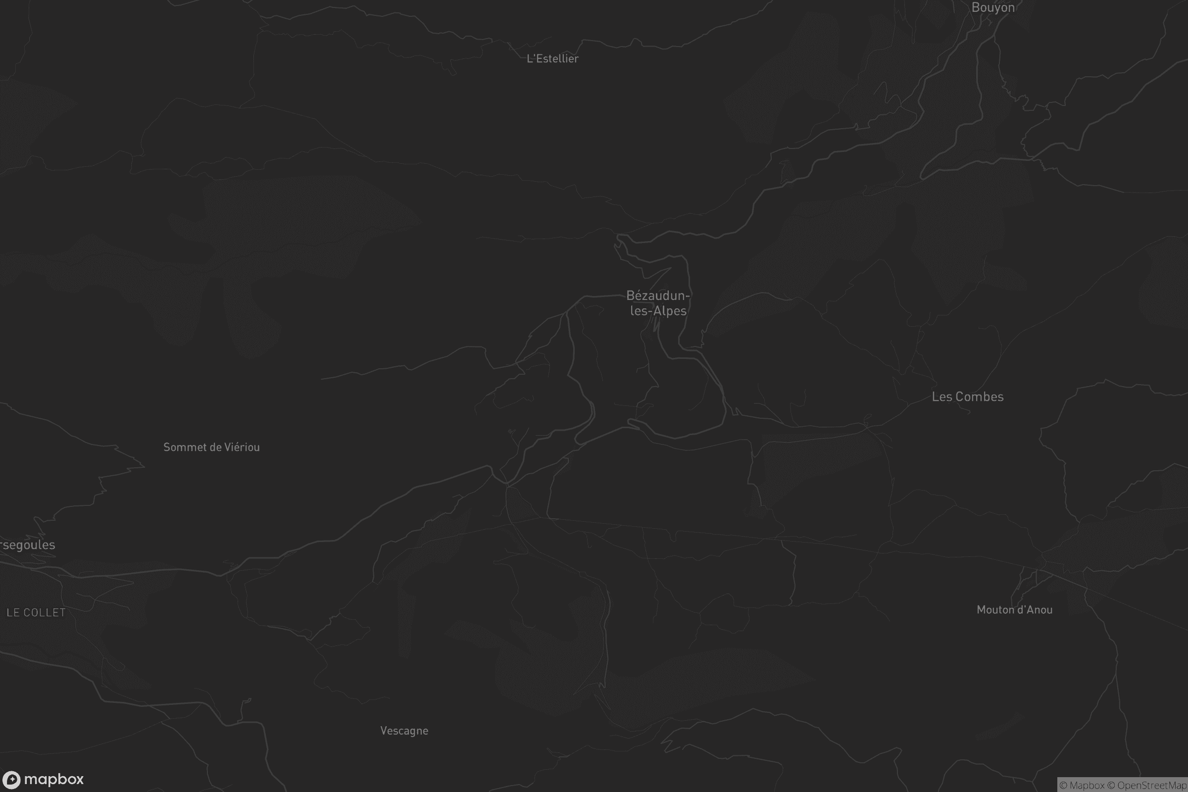 Carte de Bézaudun-les-Alpes