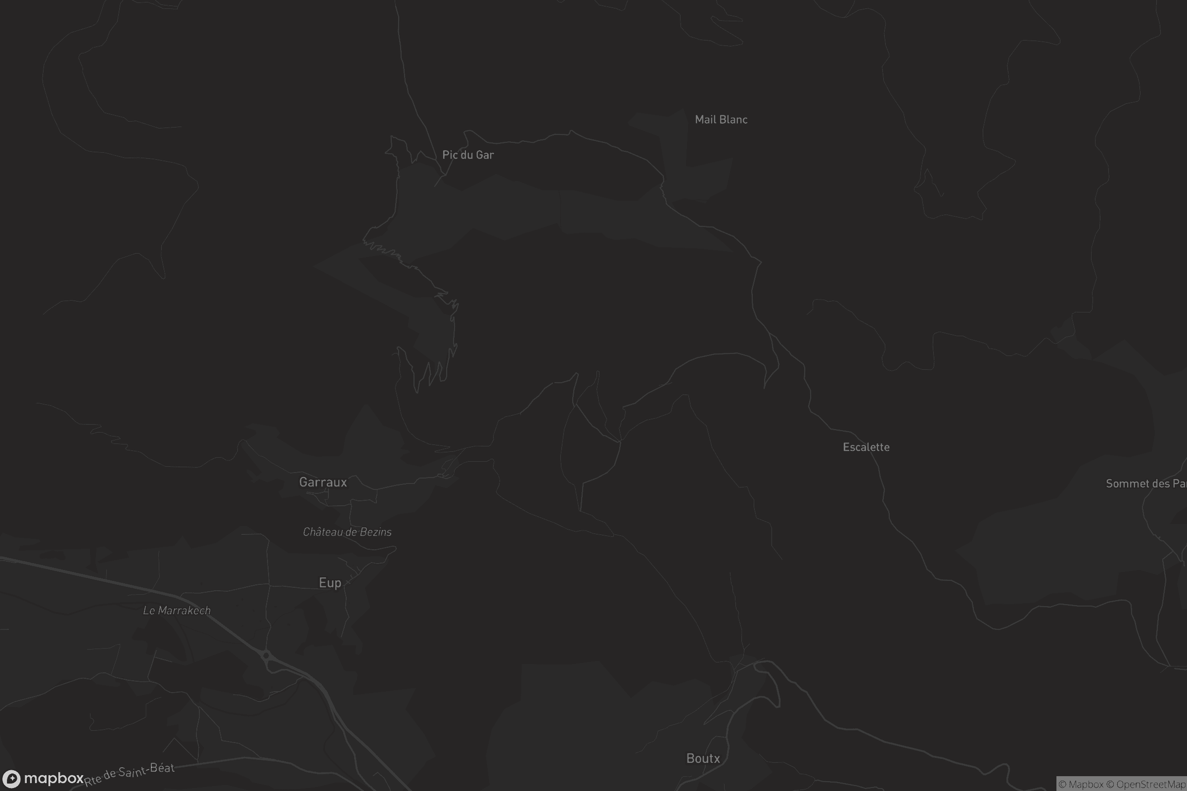 Carte de Bezins-Garraux