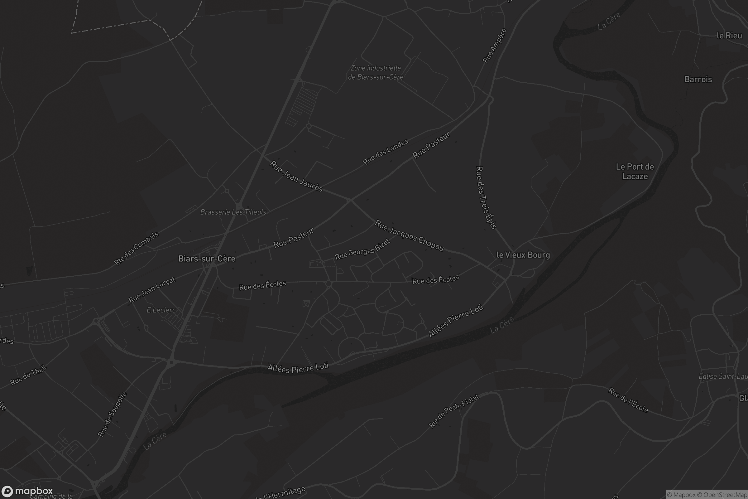 Carte de Biars-sur-Cère