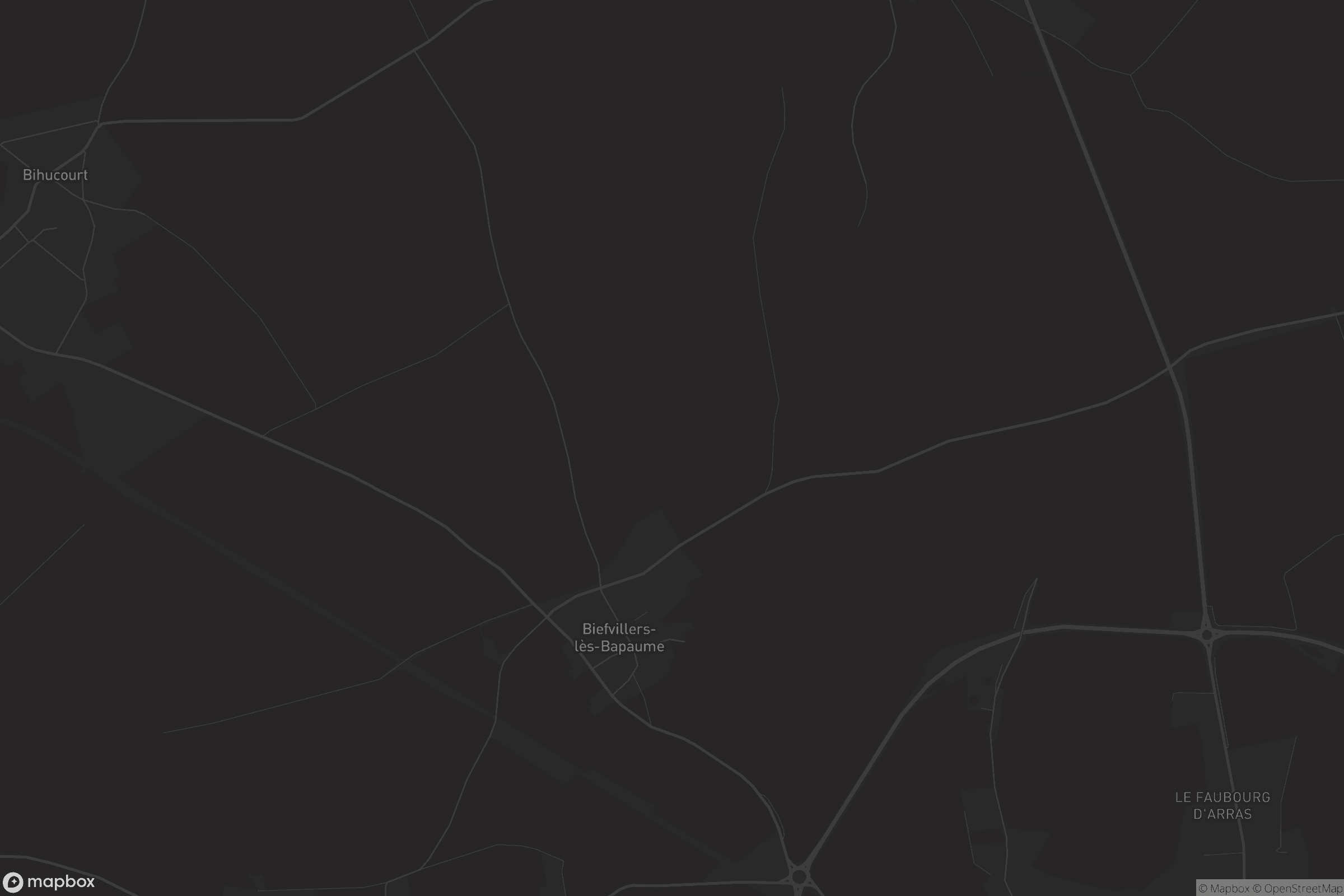 Carte de Biefvillers-lès-Bapaume