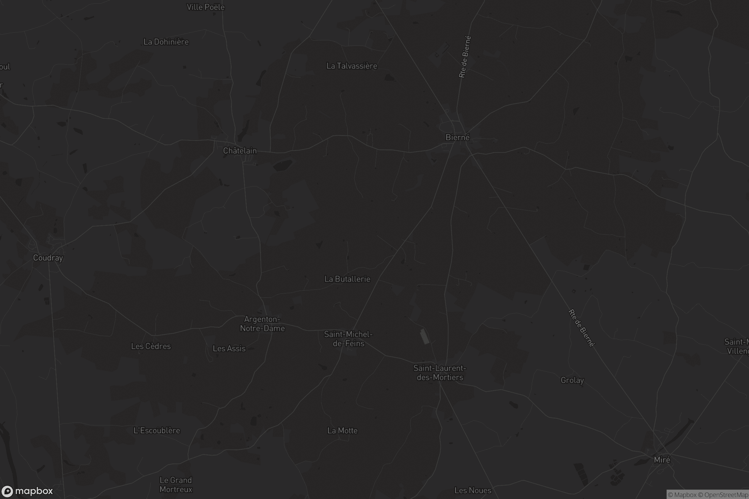 Carte de Bierné-les-Villages