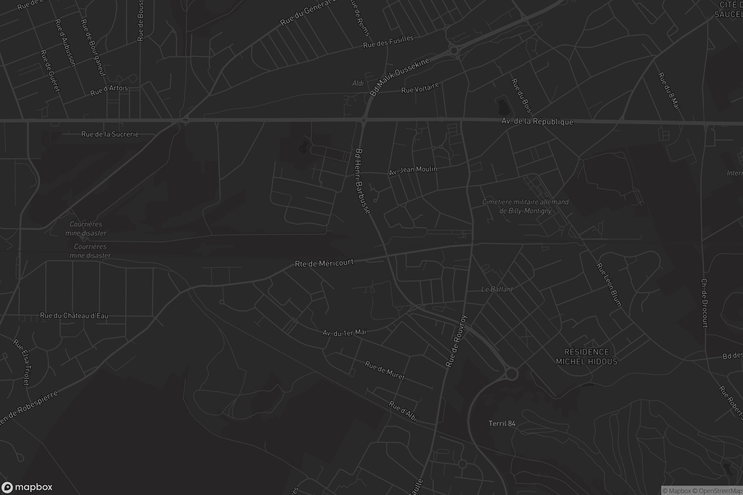 Carte de Billy-Montigny