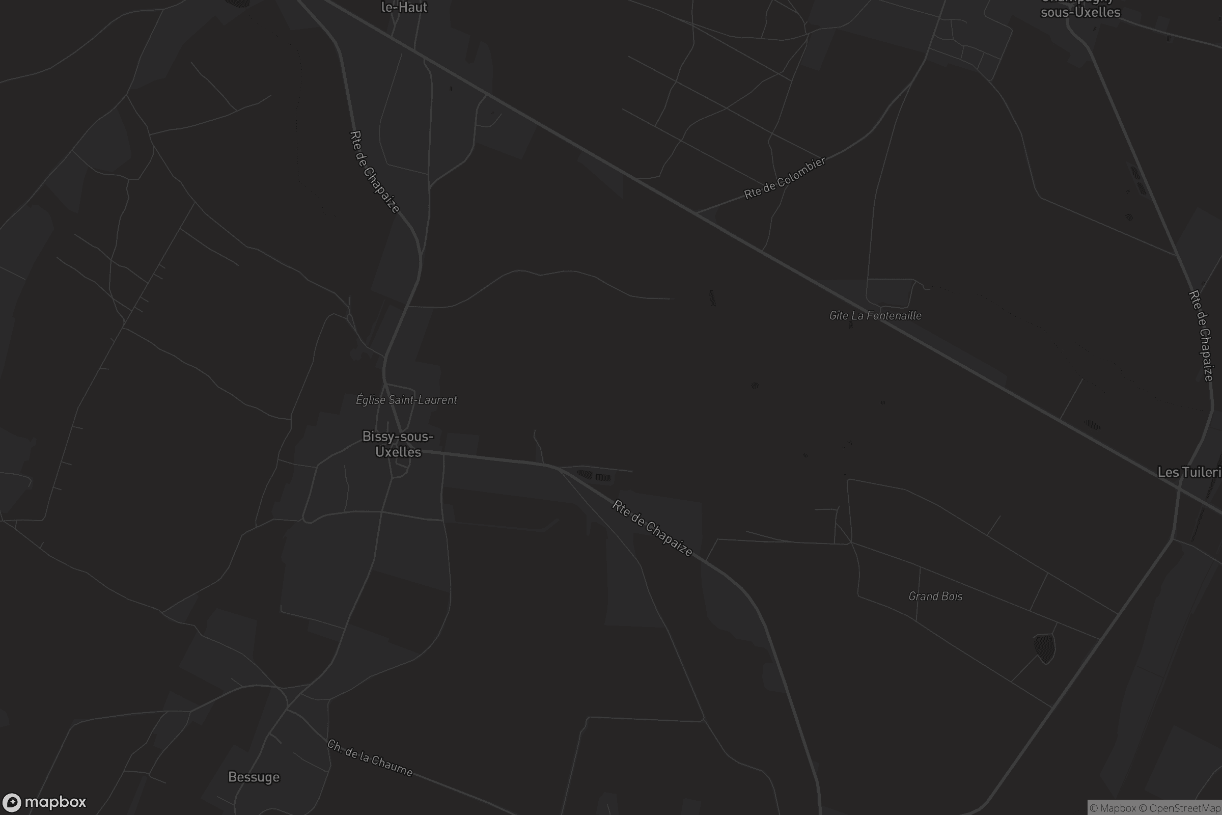 Carte de Bissy-sous-Uxelles