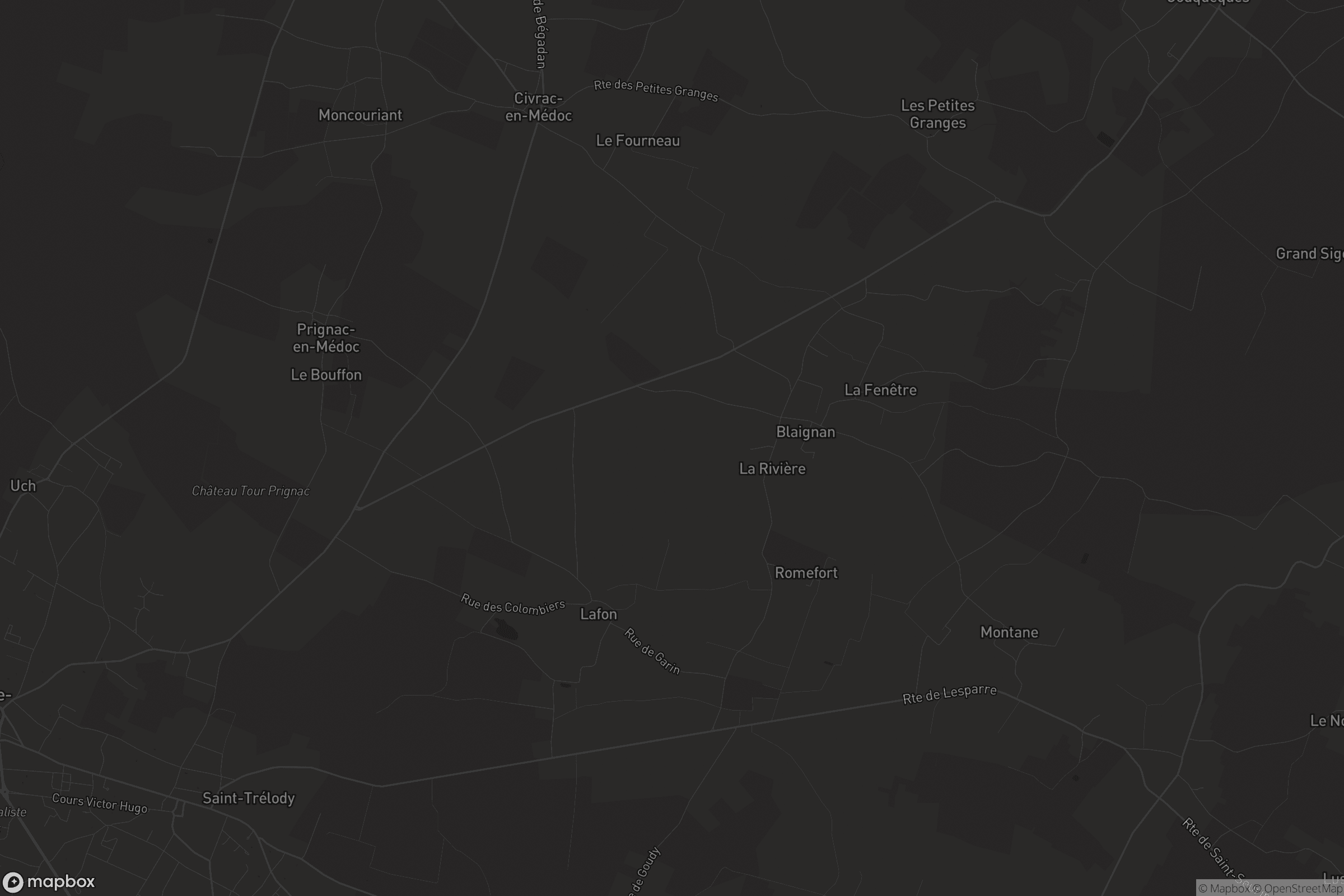 Carte de Blaignan-Prignac