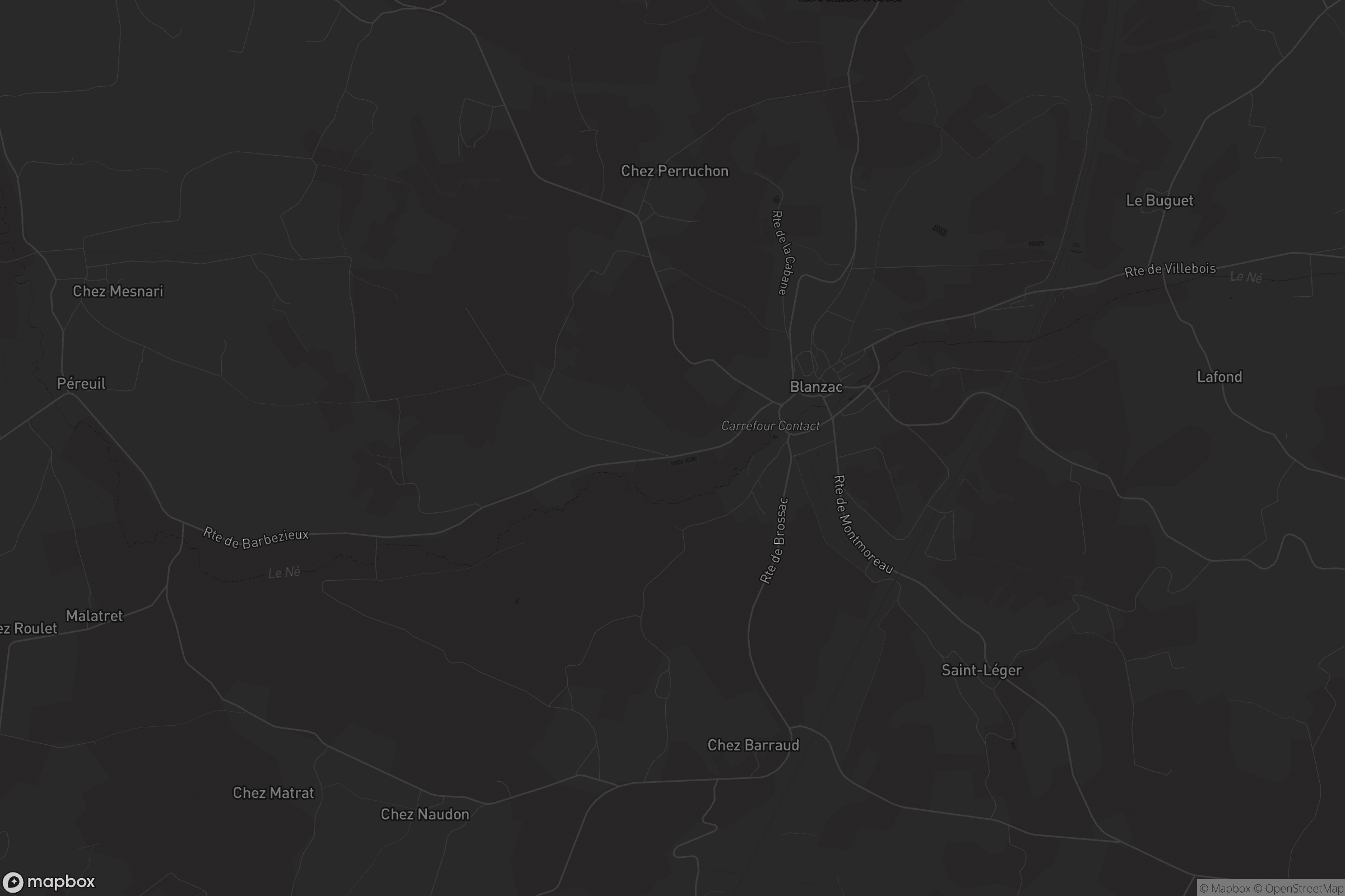 Carte de Blanzac-Porcheresse