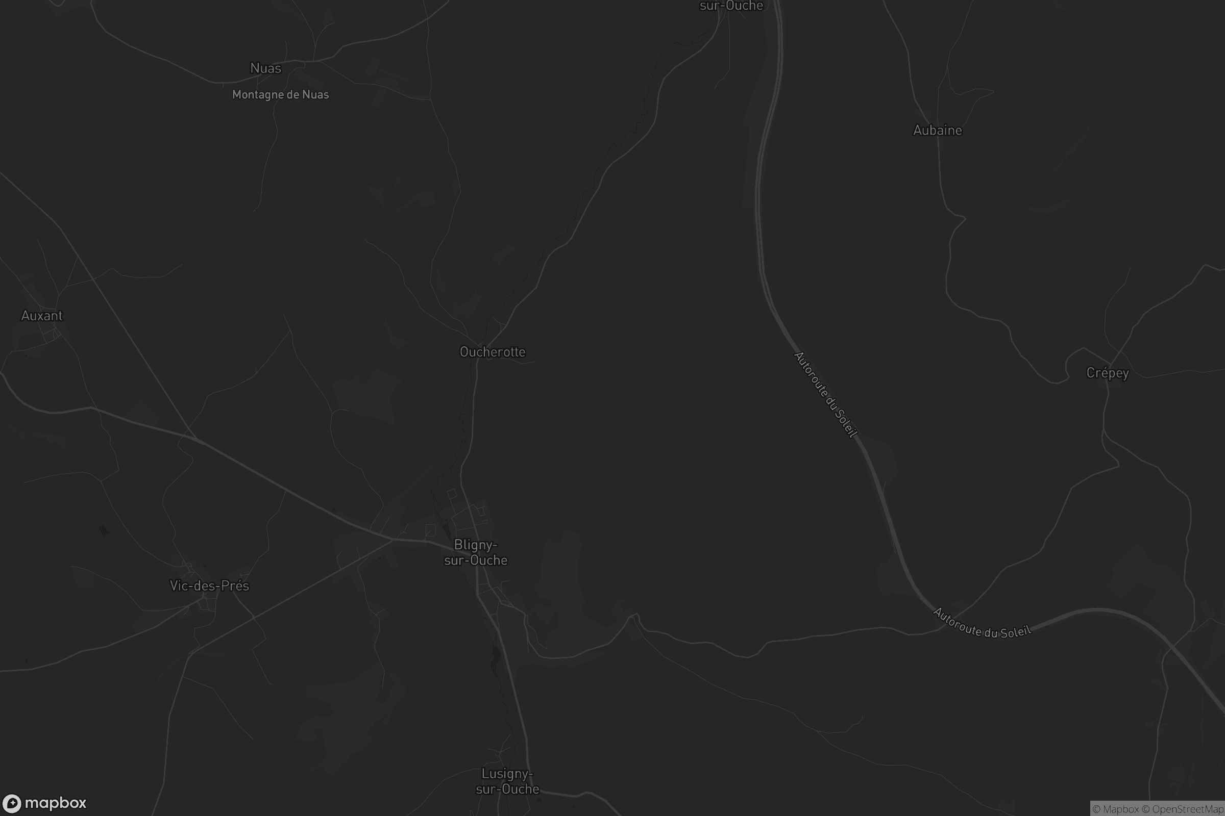 Carte de Bligny-sur-Ouche