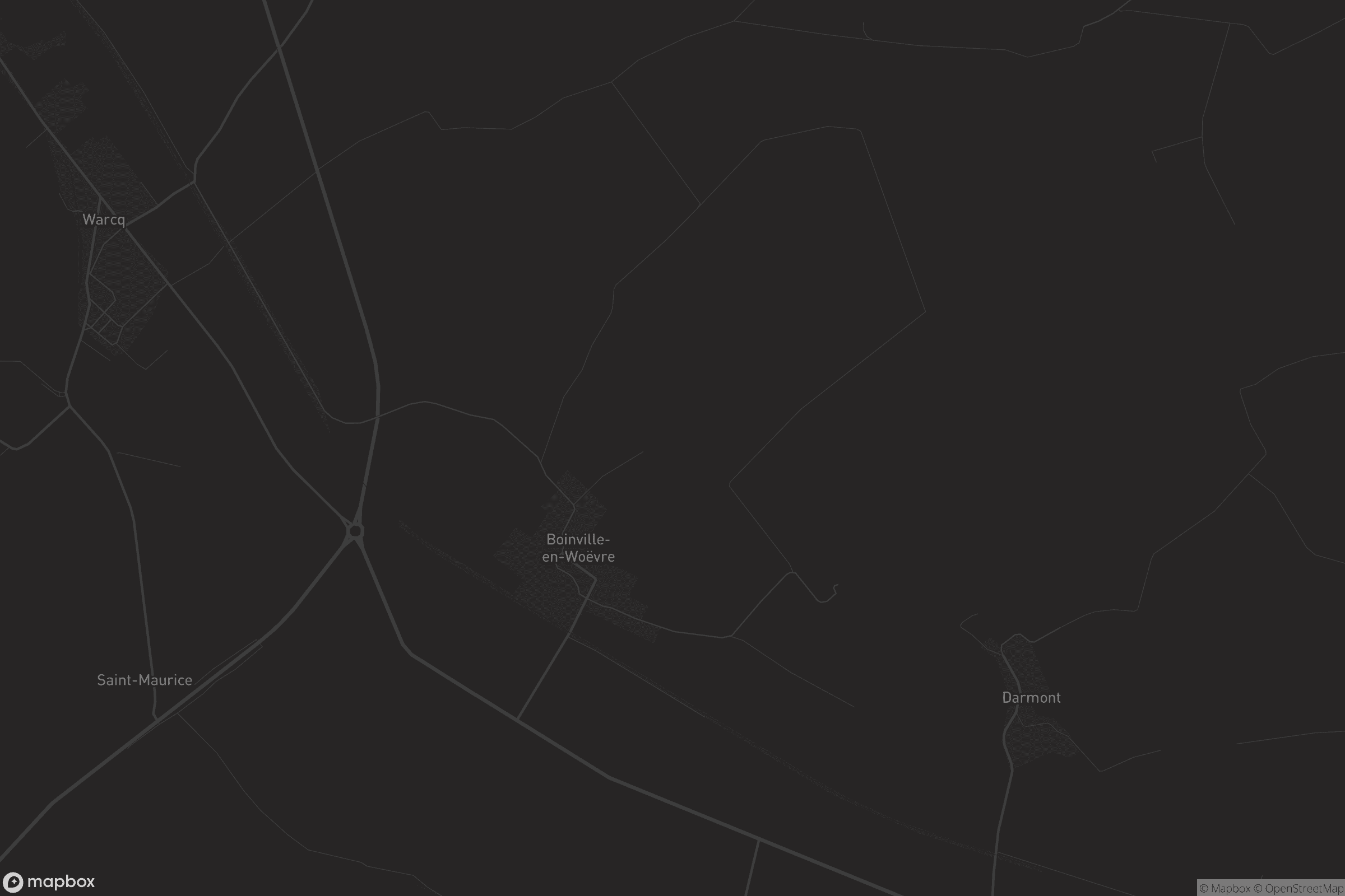 Carte de Boinville-en-Woëvre