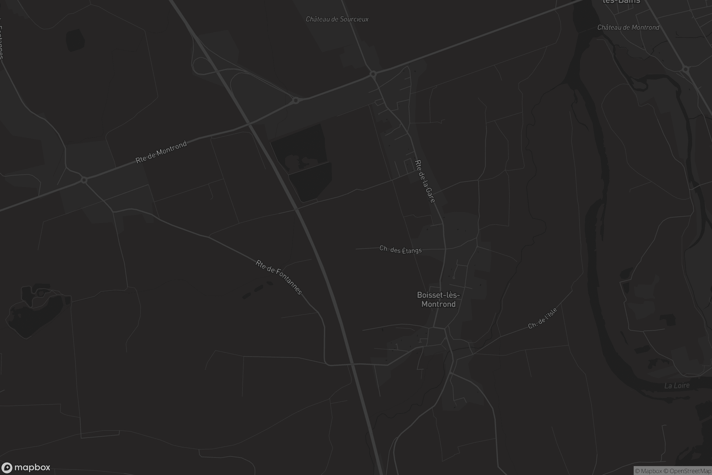Carte de Boisset-lès-Montrond