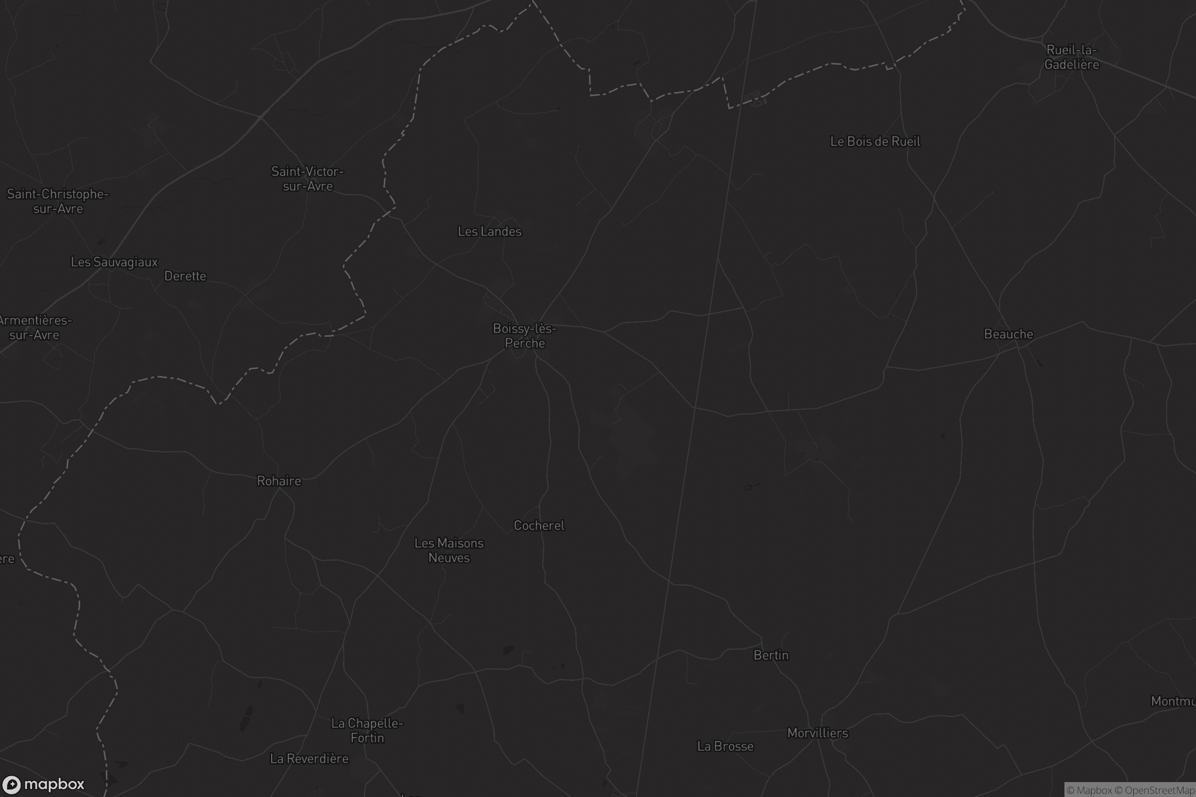 Carte de Boissy-lès-Perche