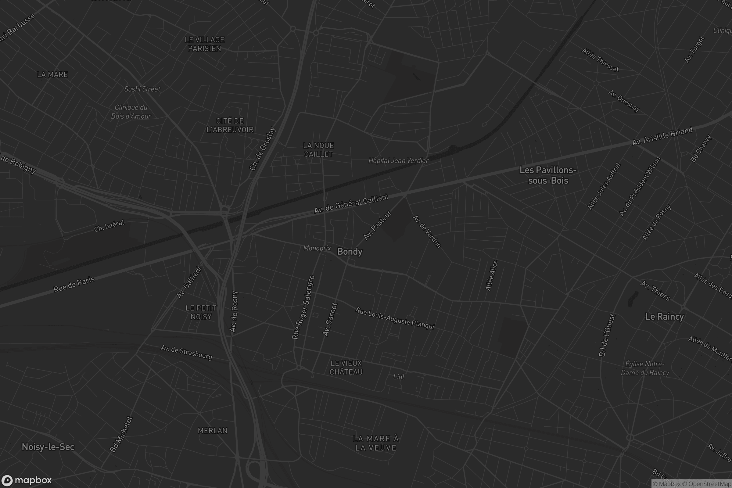 Carte de Bondy