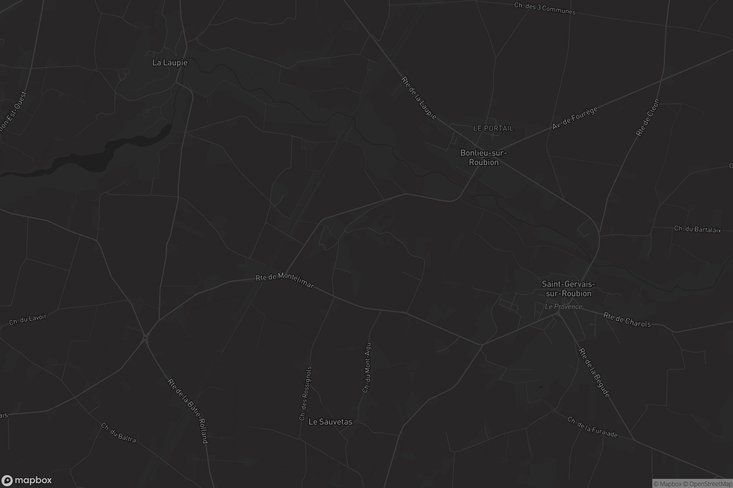 Carte de Bonlieu-sur-Roubion