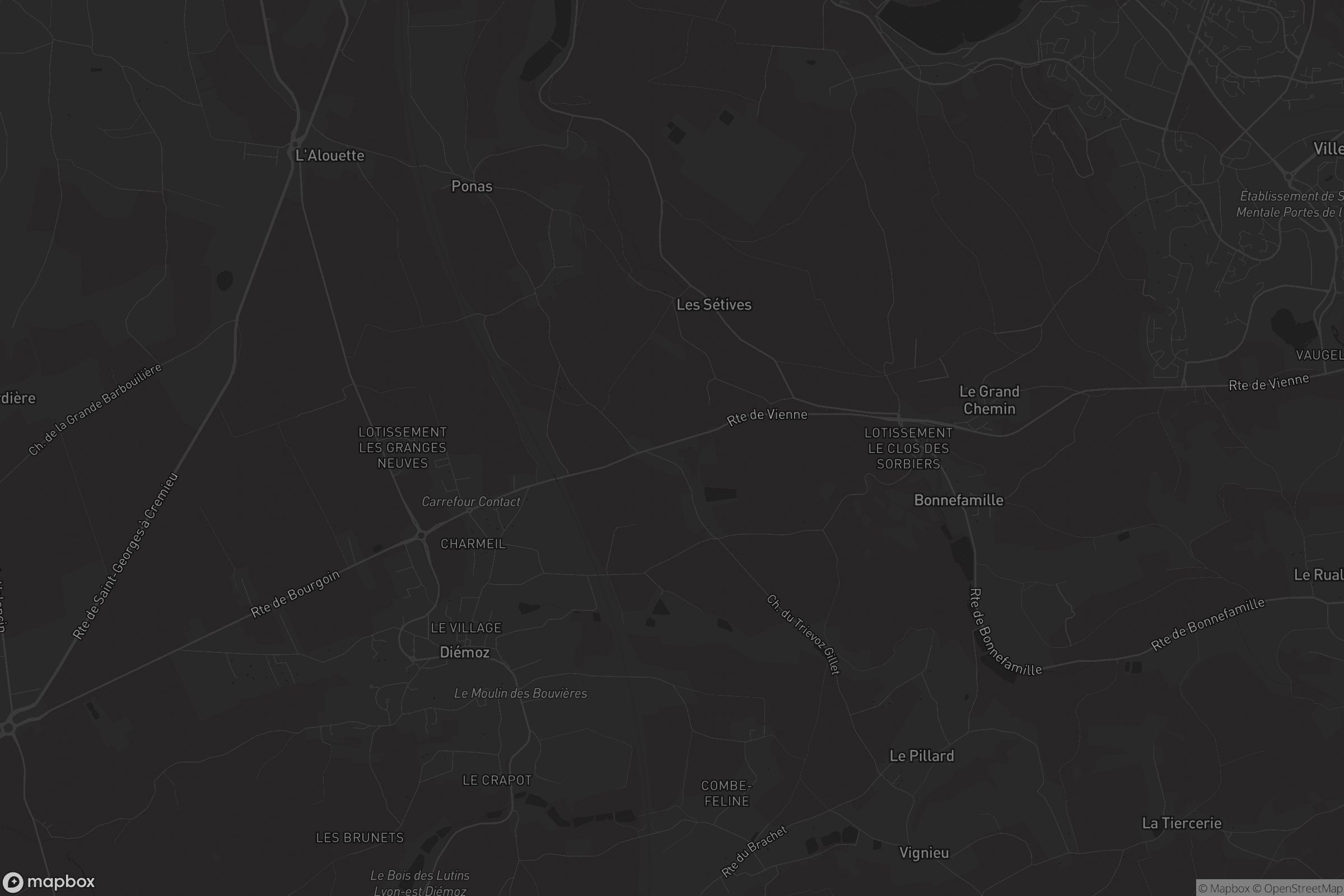 Carte de Bonnefamille